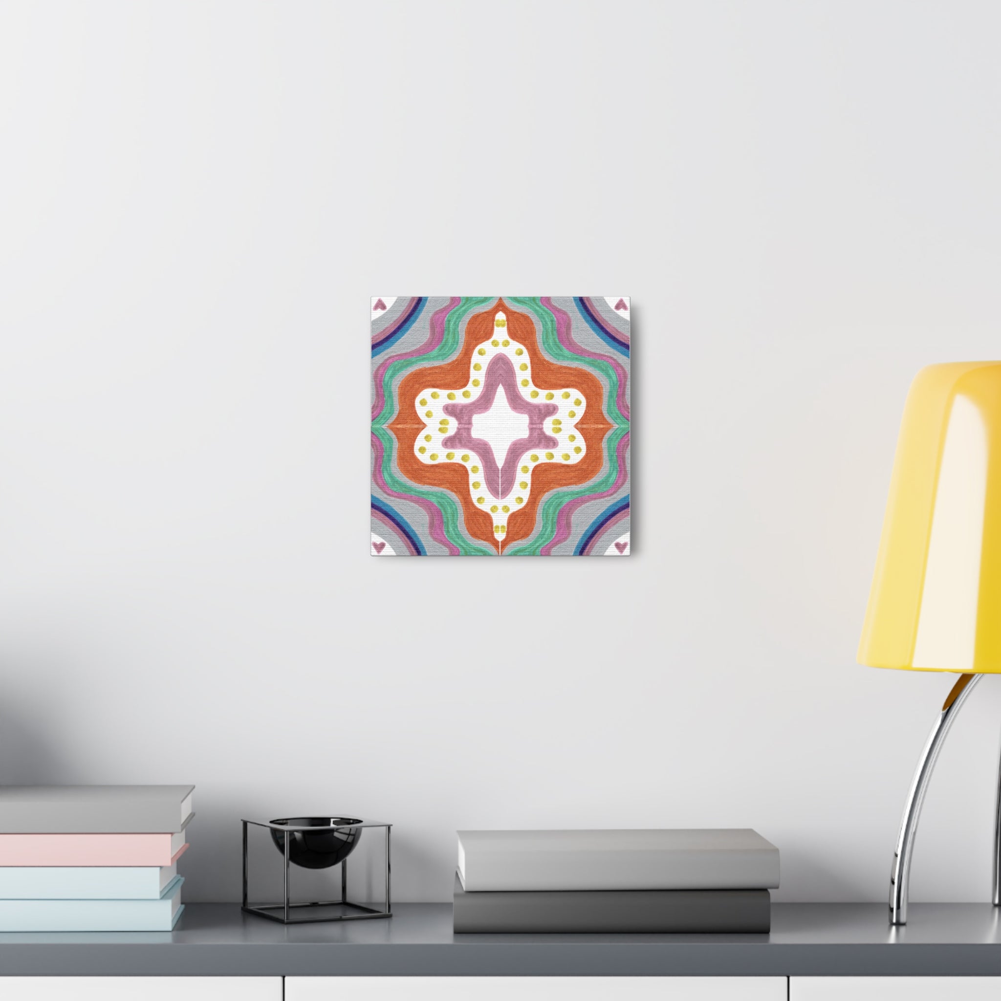 Love Frequency 2 Mosaic Caden Caraco Canvas Gallery Wrap