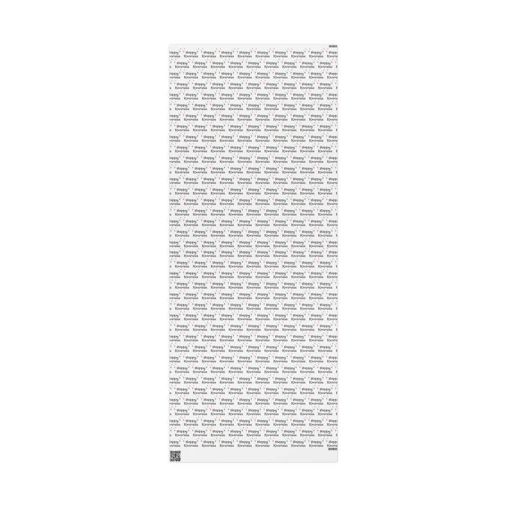 Happy Kwanzaa Starburst Atomic Retro Style Holiday Gift Wrap Paper - Glossy Or Matte