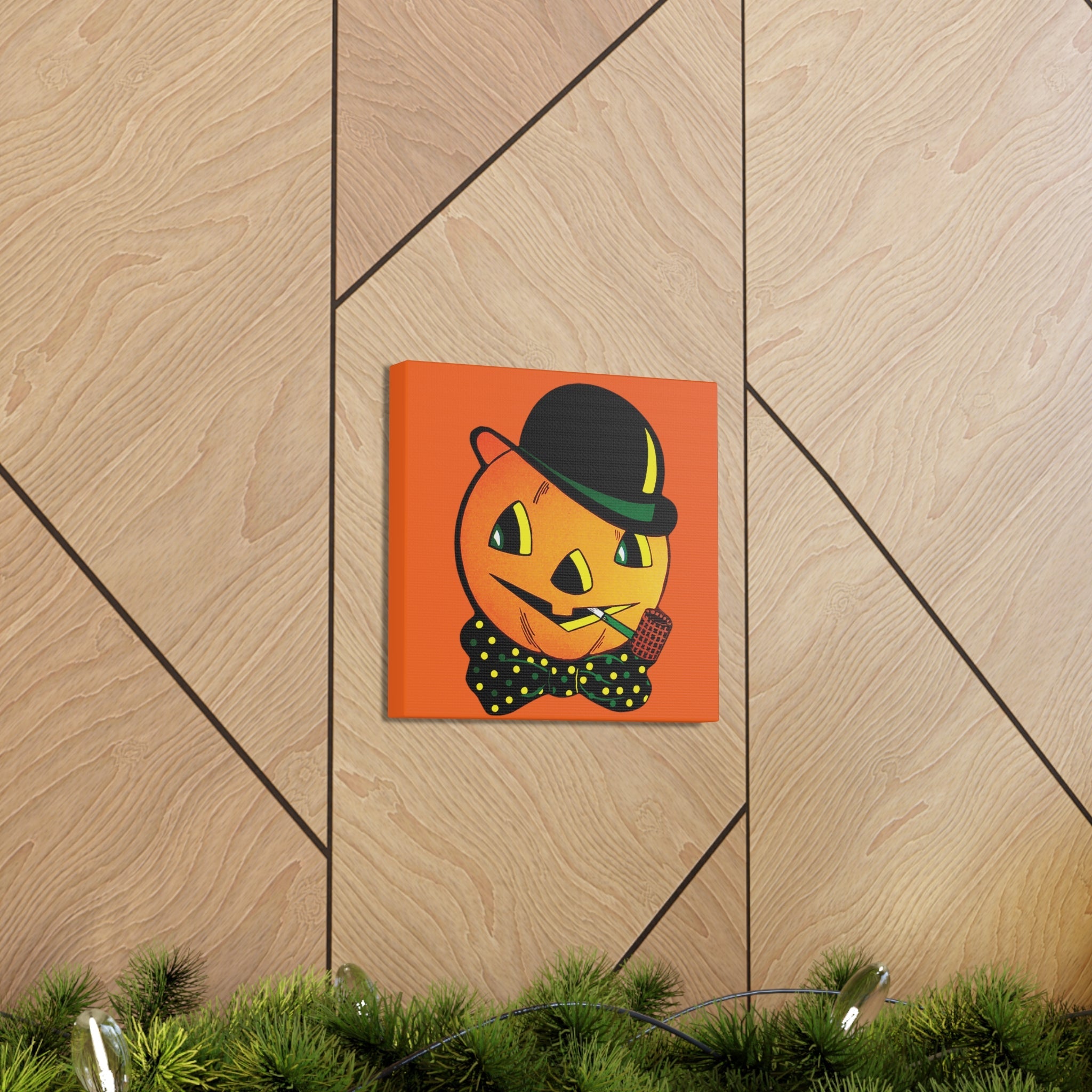 Scarecrow Halloween Decor Print Canvas Gallery Wrap