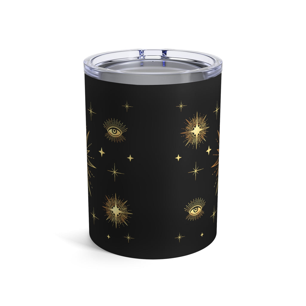 Celestial Gold Sun Stars Stainless Steel Tumbler 10oz