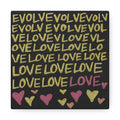 Evolveevlovelove Gold Caden Caraco Canvas Gallery Wrap - Evolve Into Love Collection