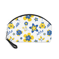 Ukrainian Country Flowers Travel Cosmetic Makeup Bag