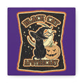 Black Cat Apothecary Distressed Style Halloween Print Canvas Gallery Wrap