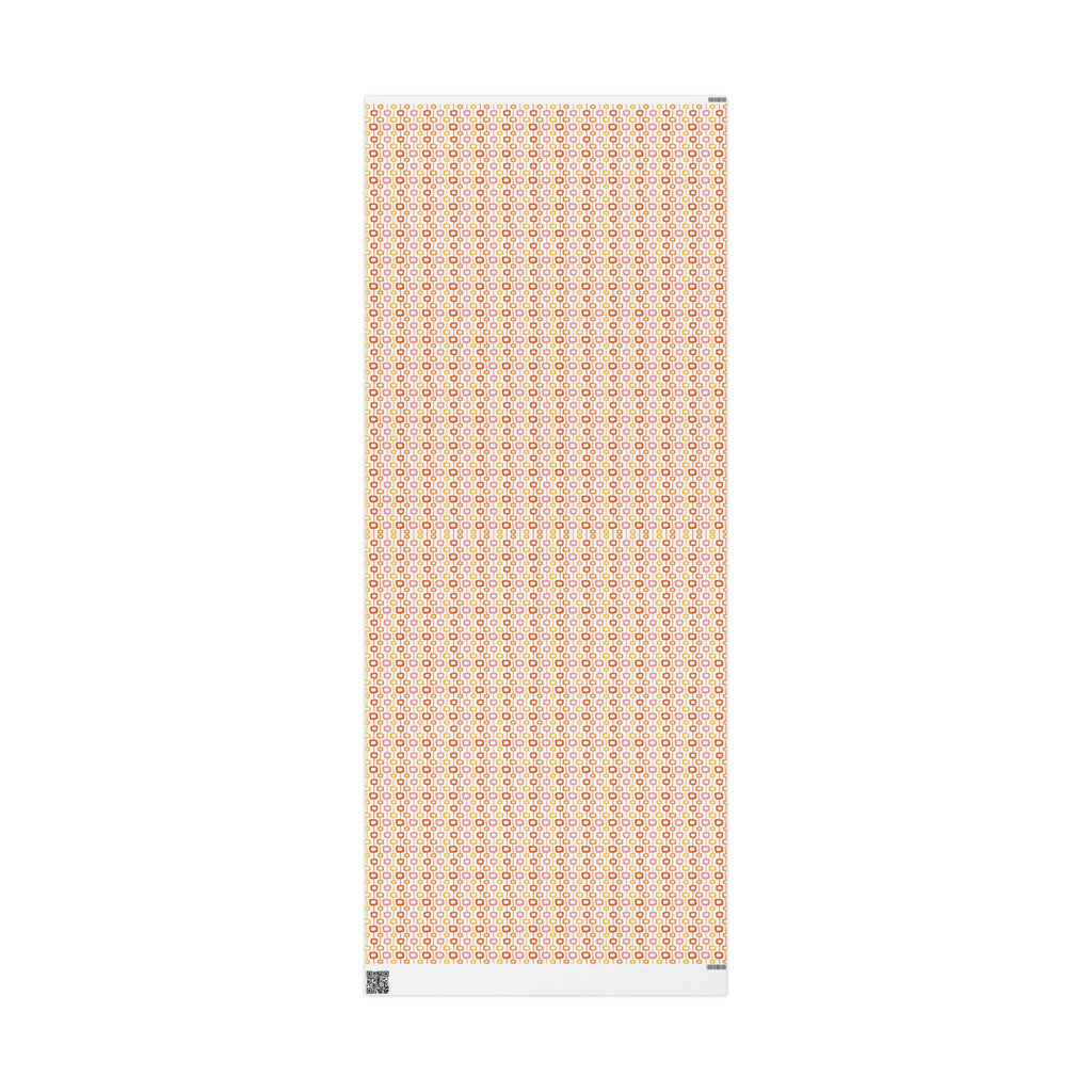 Atomic Squares Atomic Retro Style Holiday Gift Wrap Paper - Glossy Or Matte