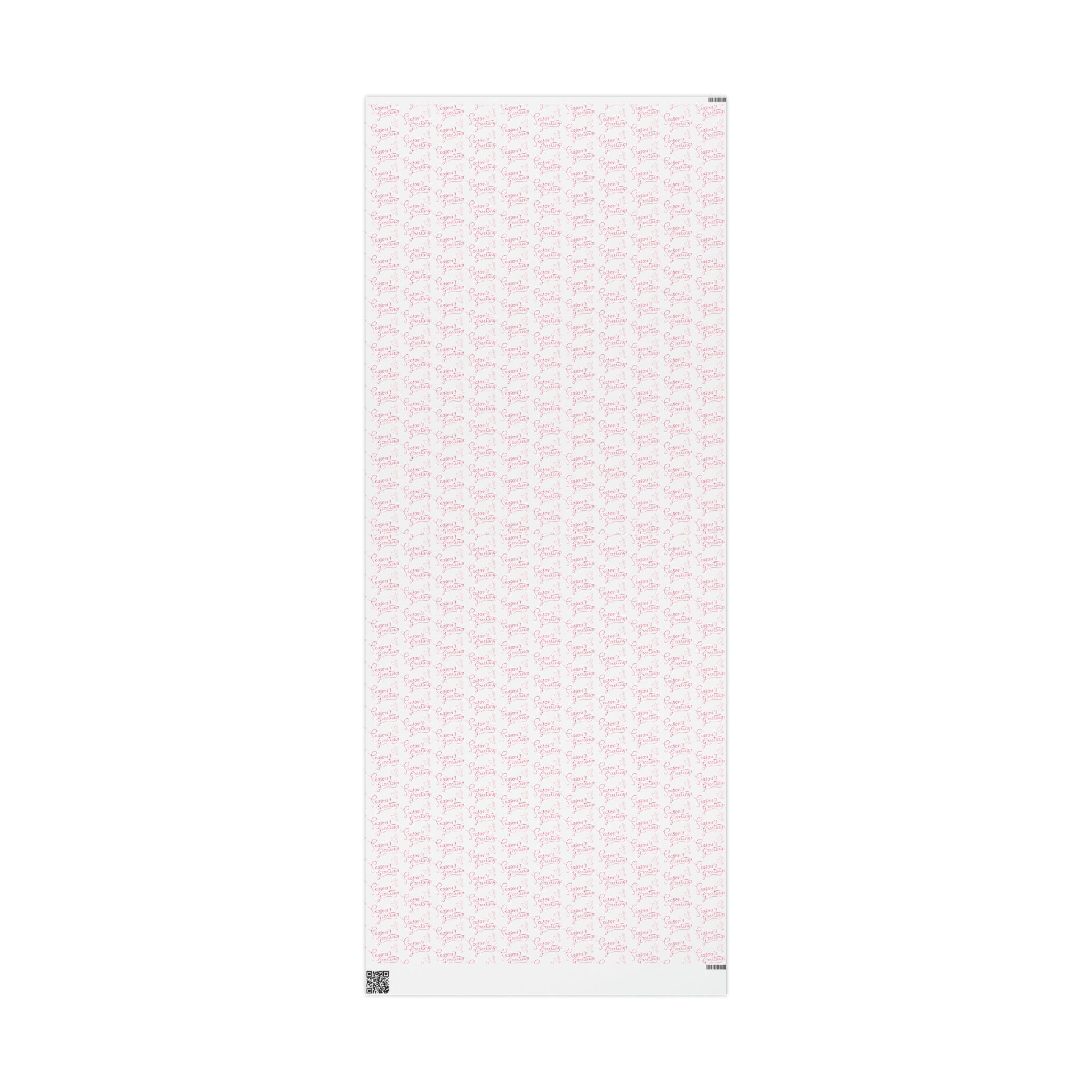 Season's Greetings Pink Dove Pink Retro Style Christmas Print Holiday Gift Wrap Paper - Glossy Or Matte