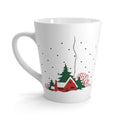 Cozy Winter Christmas Home Mid Century Retro Christmas Print Latte Mug