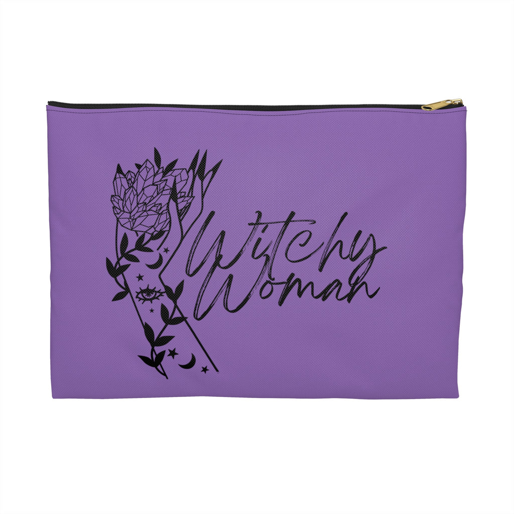 Witchy Woman Celestial Print Polyester Accessory Pouch Travel Bag