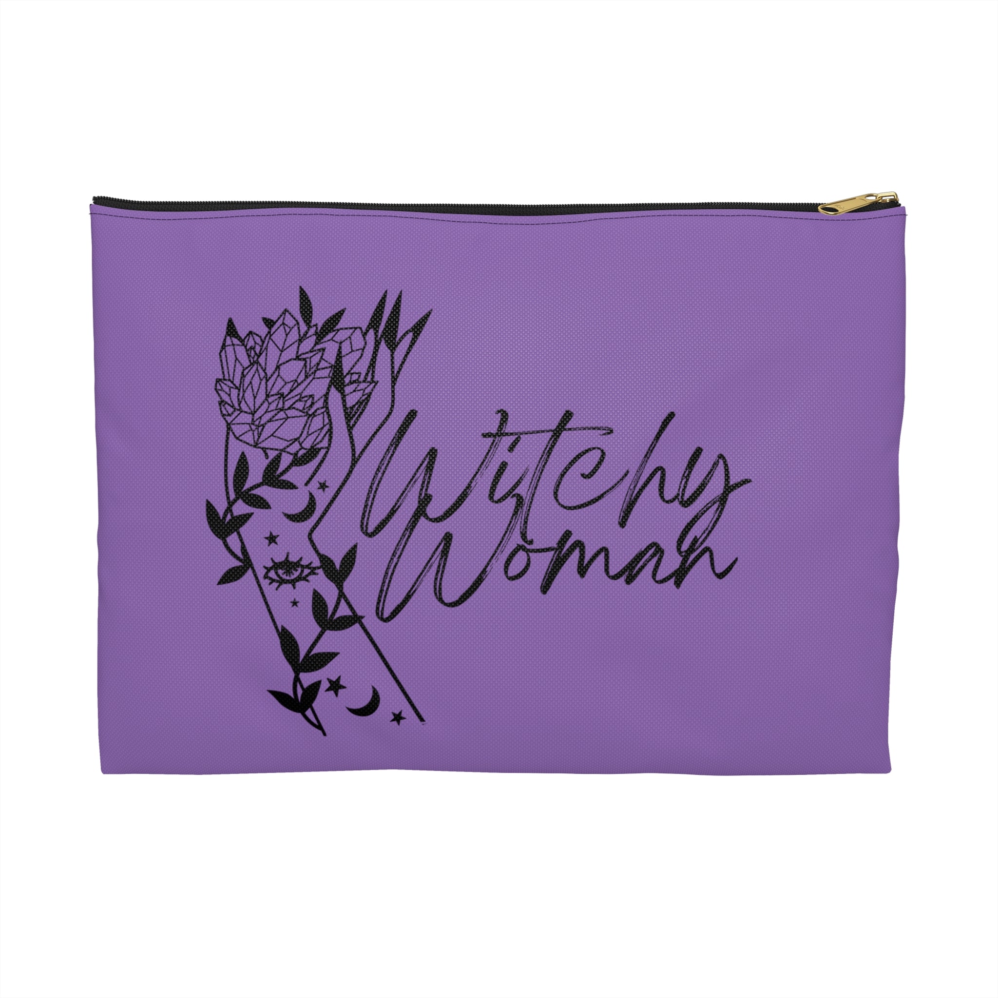 Witchy Woman Celestial Print Polyester Accessory Pouch Travel Bag