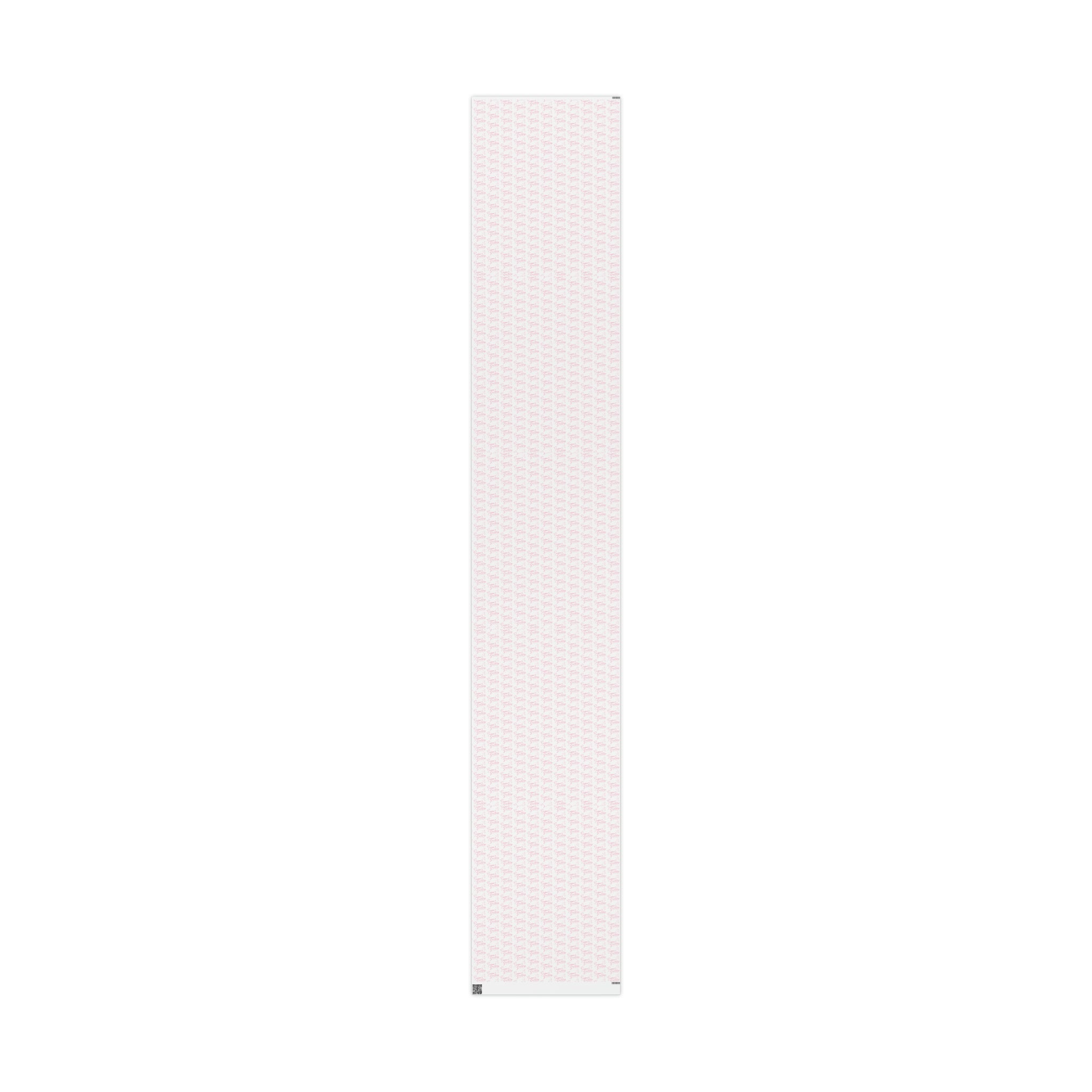 Season's Greetings Pink Dove Pink Retro Style Christmas Print Holiday Gift Wrap Paper - Glossy Or Matte