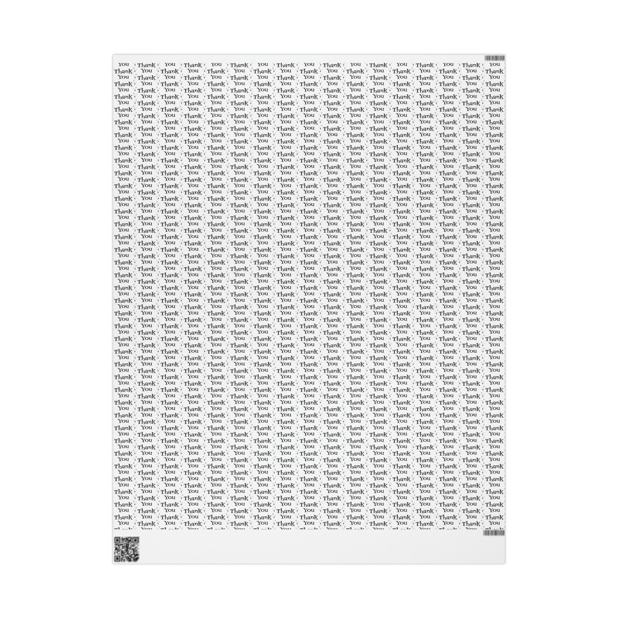 Thank You Starburst Atomic Retro Style Gift Wrap Paper - Glossy Or Matte