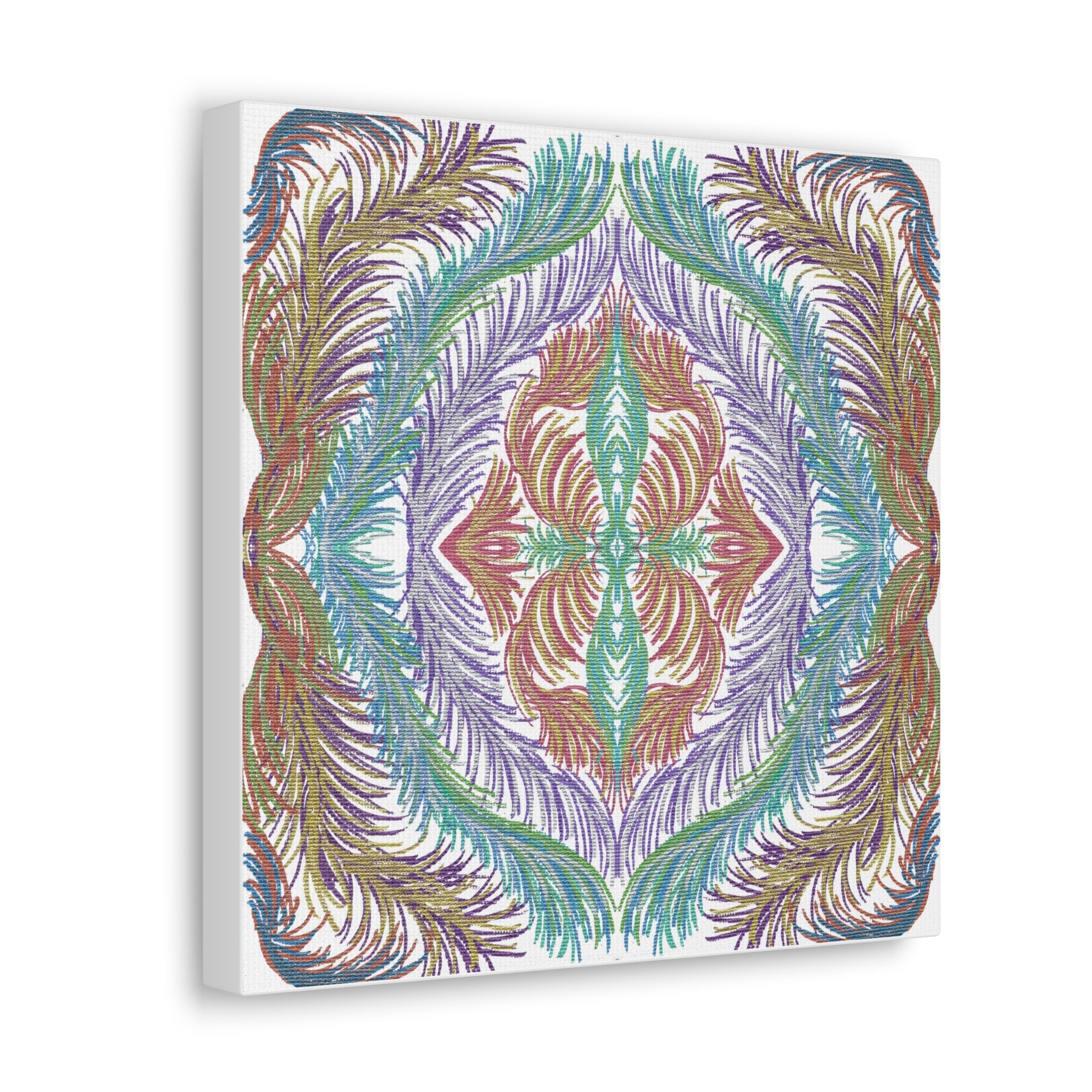 Space Feathers Variation 3 Caden Caraco Canvas Gallery Wrap