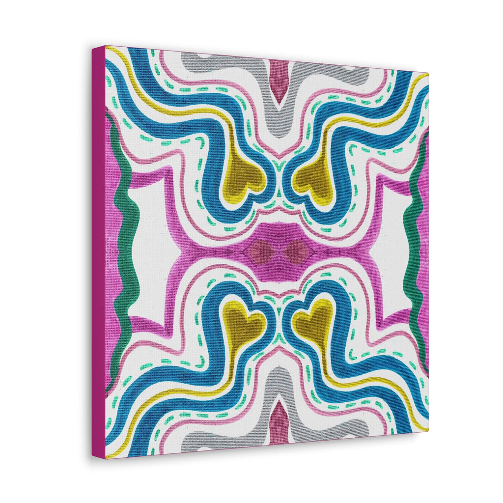 Love Frequency 2 Variation 1 Mosaic Caden Caraco Canvas Gallery Wrap