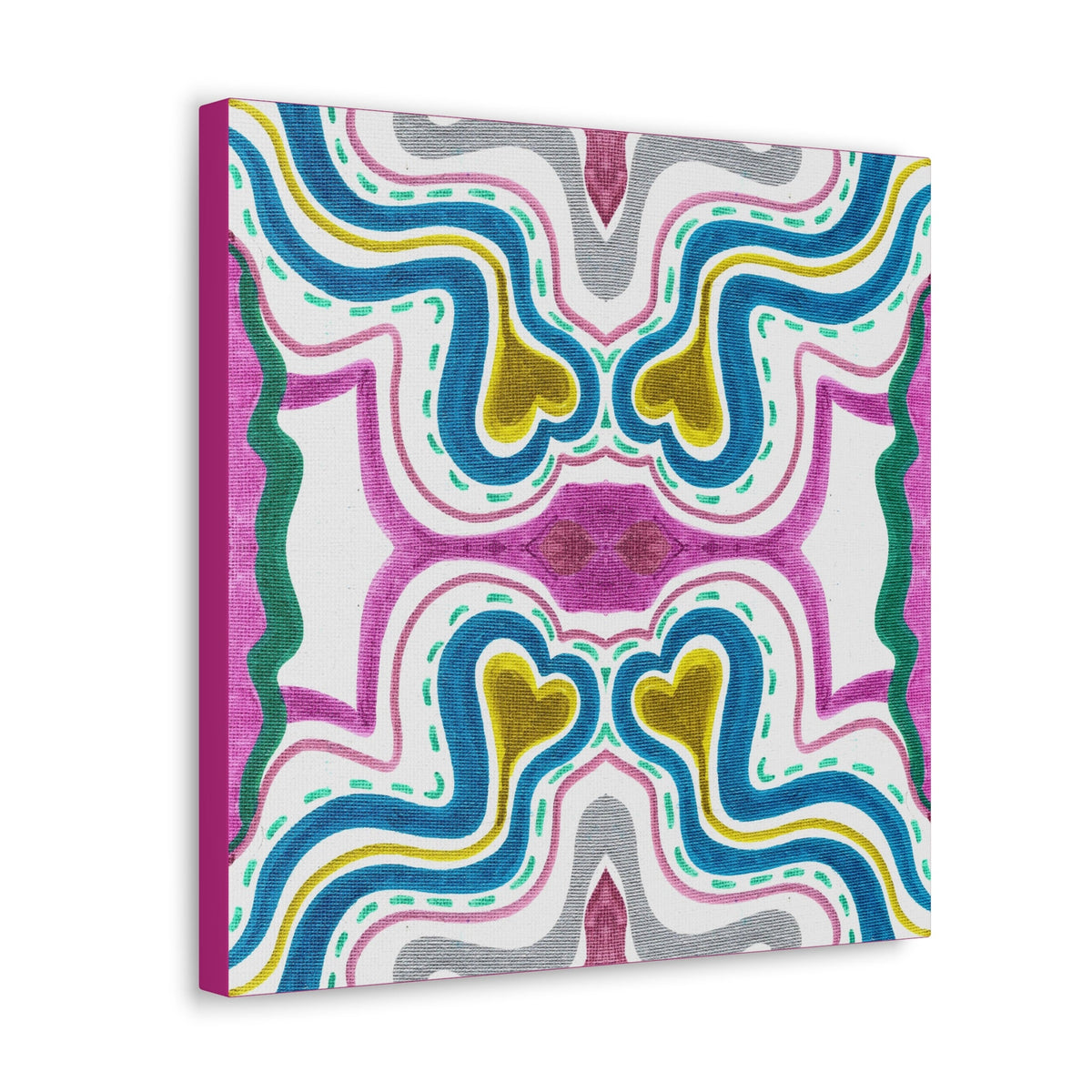 Love Frequency 2 Variation 1 Mosaic Caden Caraco Canvas Gallery Wrap