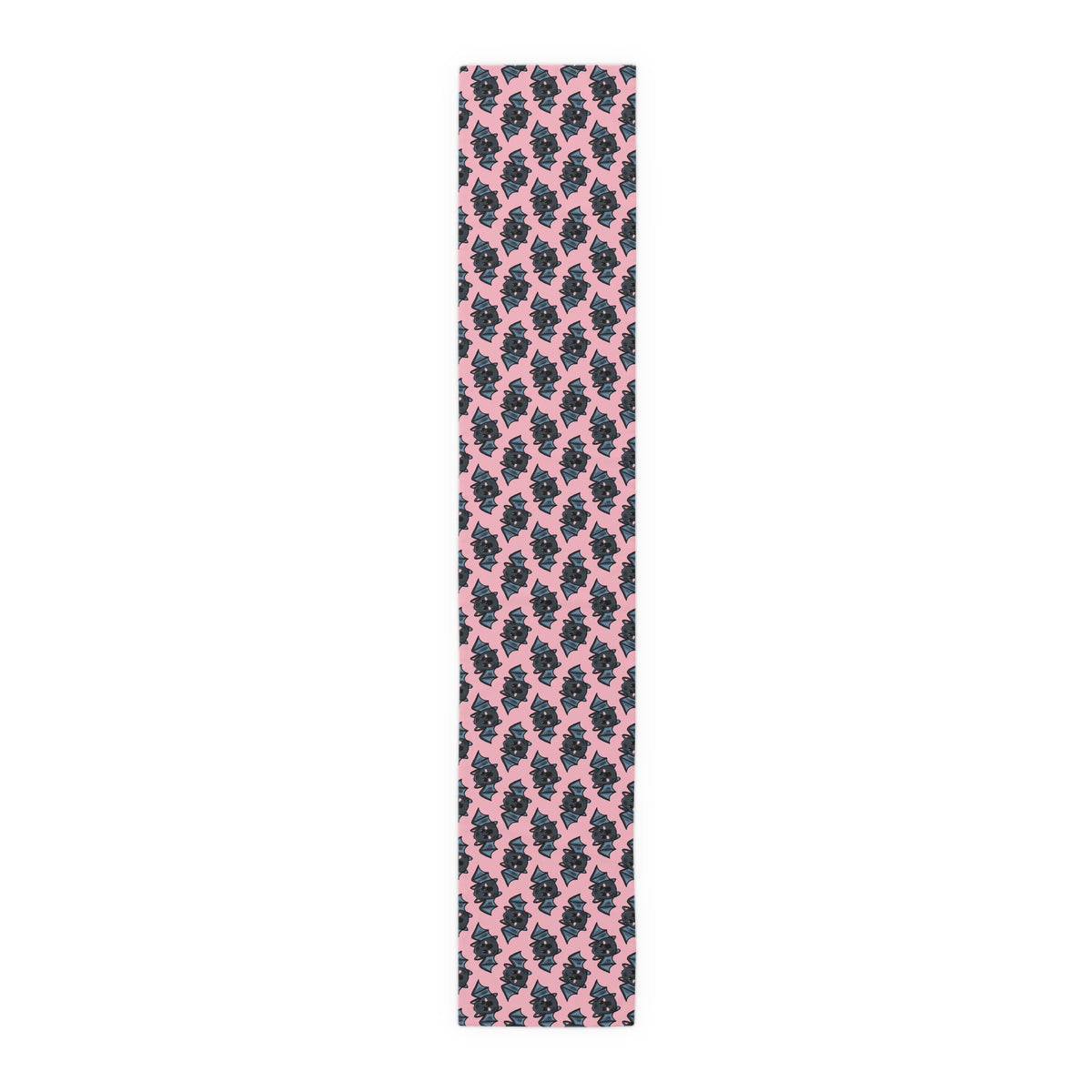 Halloween Bats Pink Fall Autumn Cotton Poly Table Runner