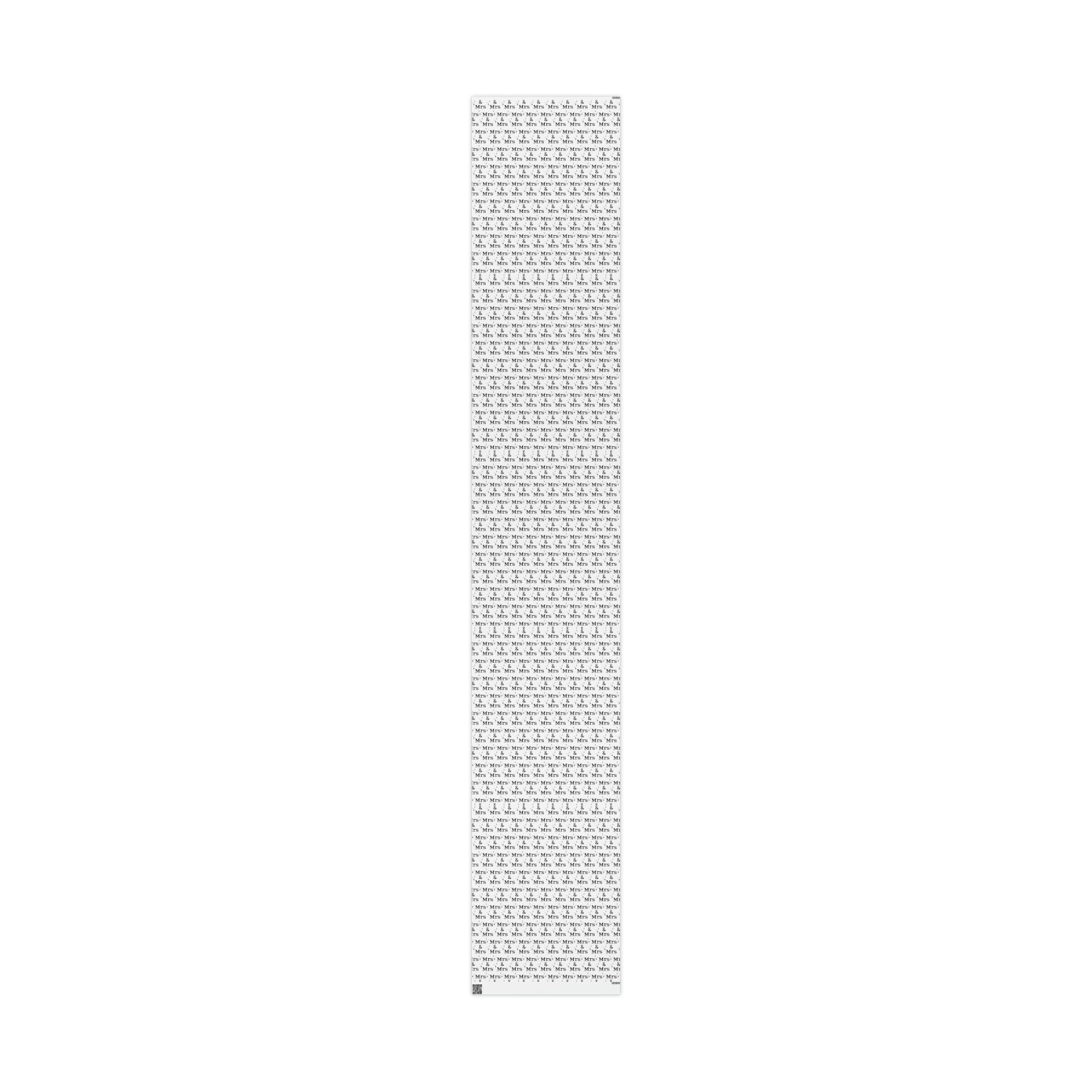 Mrs. And Mrs. Atomic Mid Century Retro Style Wedding Holiday Gift Wrap Paper - Glossy Or Matte