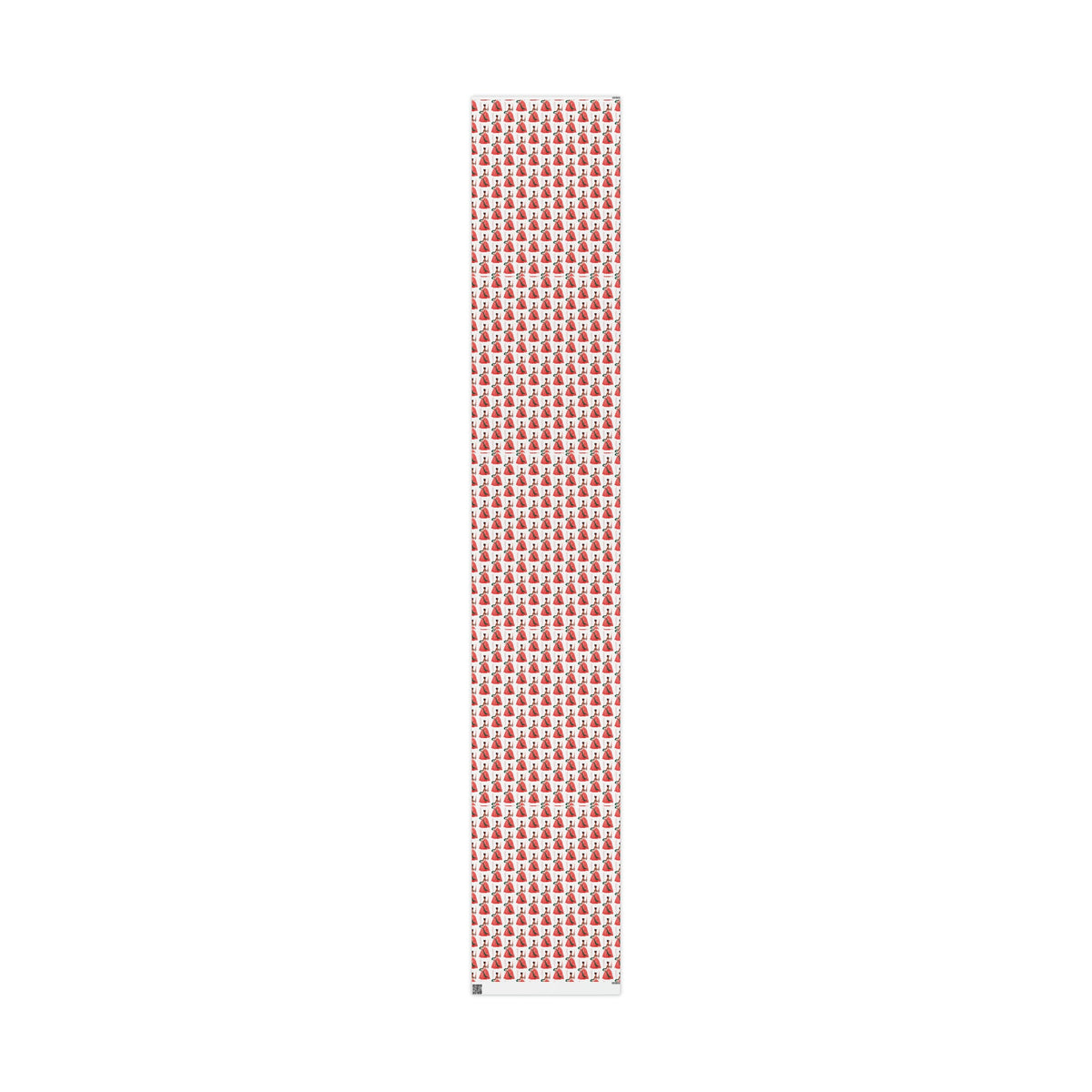 Happy Holidays Christmas Lady With Candle Retro Christmas Print Holiday Gift Wrap Paper - Glossy Or Matte