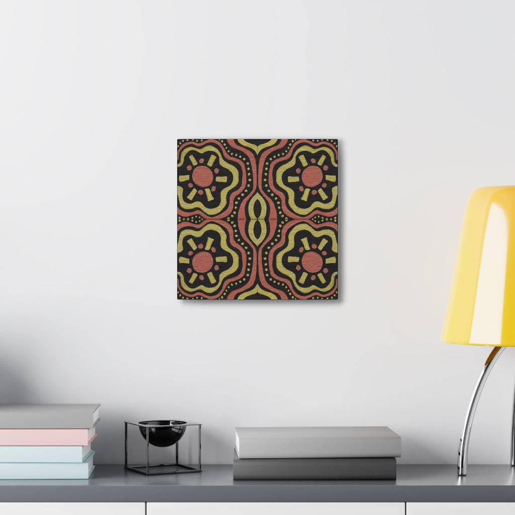 Gold Suns Mosaic Caden Caraco Canvas Gallery Wrap