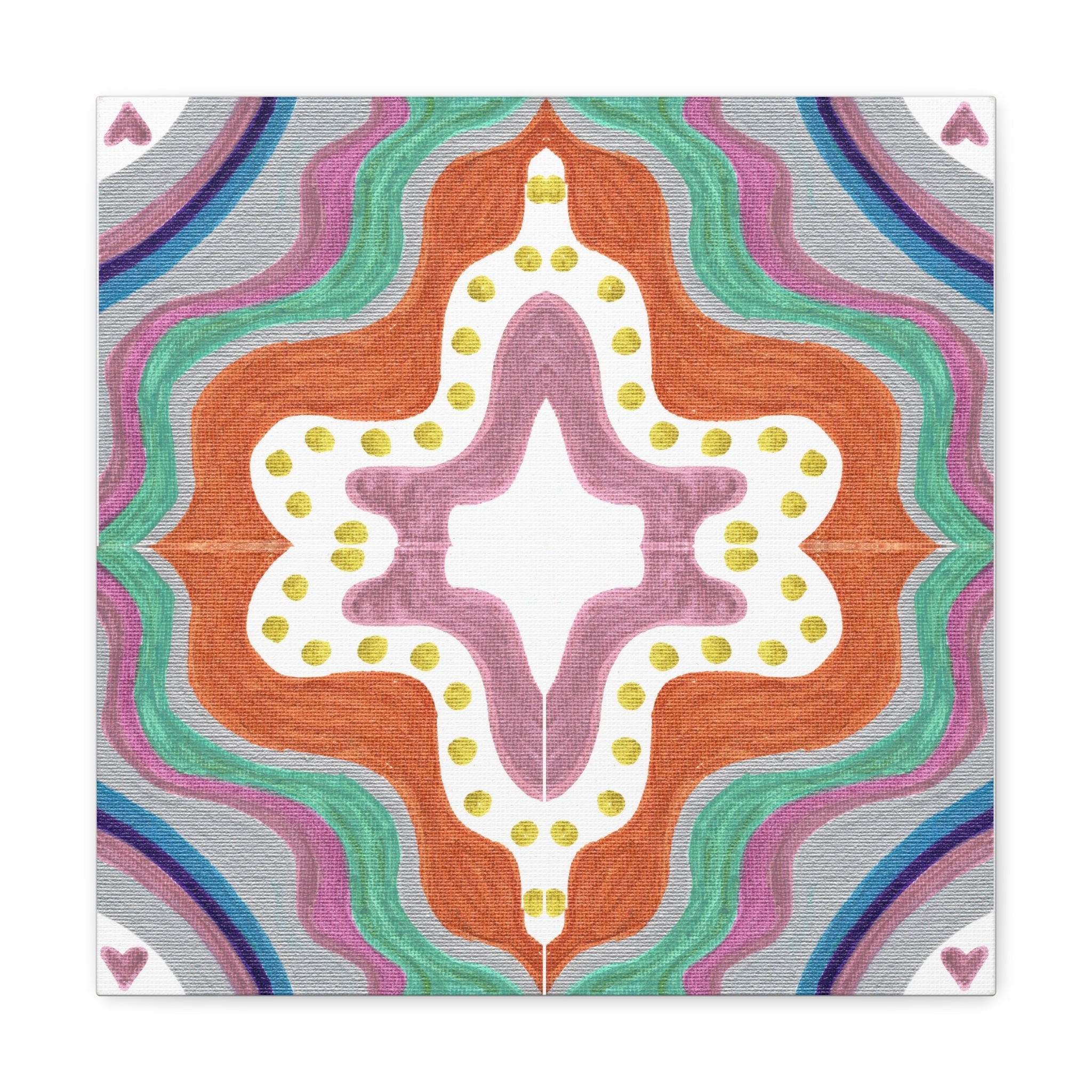 Love Frequency 2 Mosaic Caden Caraco Canvas Gallery Wrap