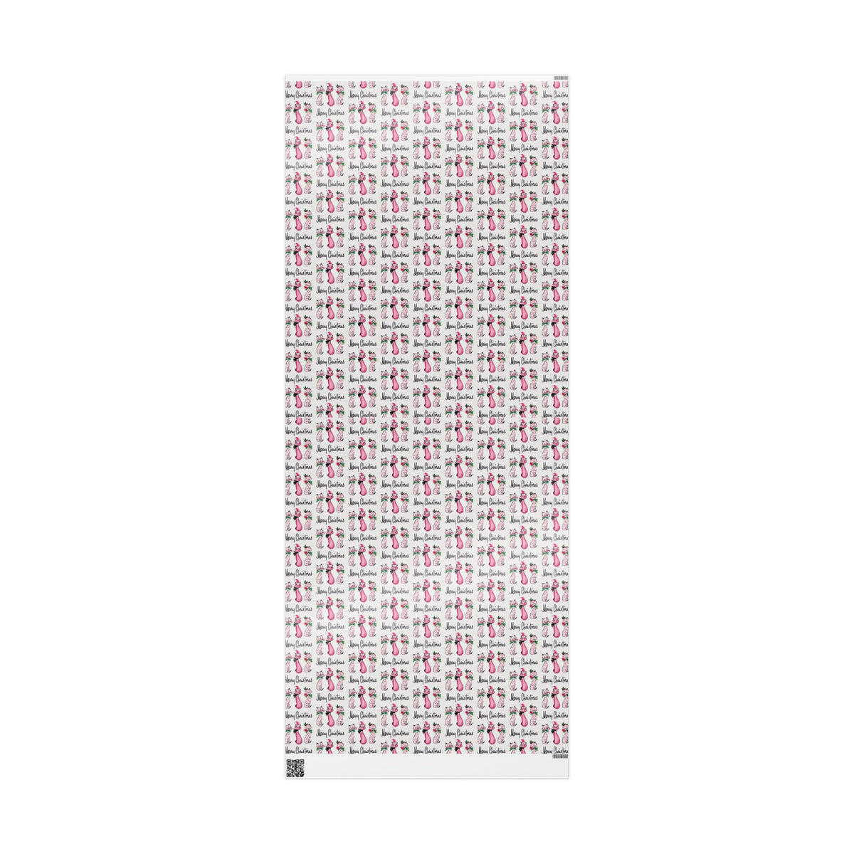 Merry Christmas Cats Mid Century Retro Christmas Print Holiday Gift Wrap Paper - Glossy Or Matte