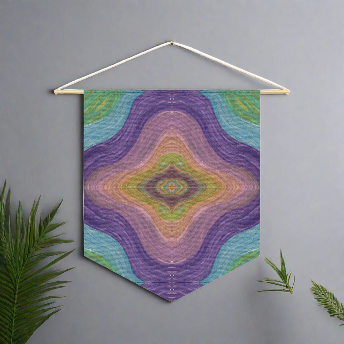 Solar Winds 6 Mosaic Good Vibrations 2 Caden Caraco Art Print Wall Hanging Banner Flag