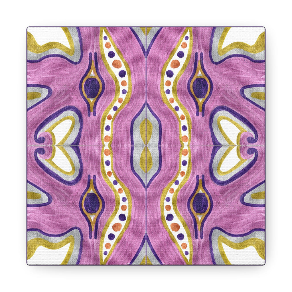 Purple E Mosiac Caden Caraco Canvas Gallery Wrap