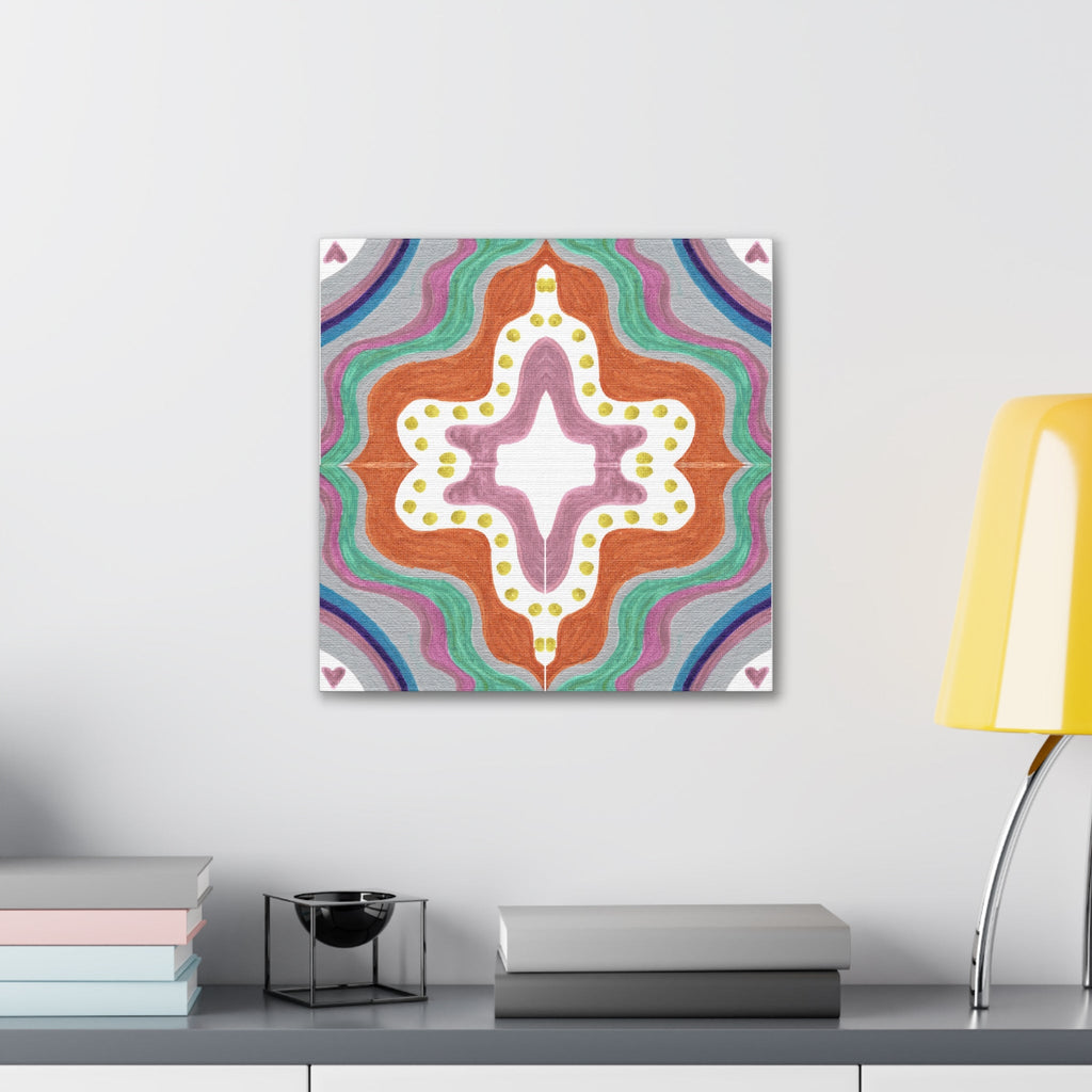 Love Frequency 2 Mosaic Caden Caraco Canvas Gallery Wrap