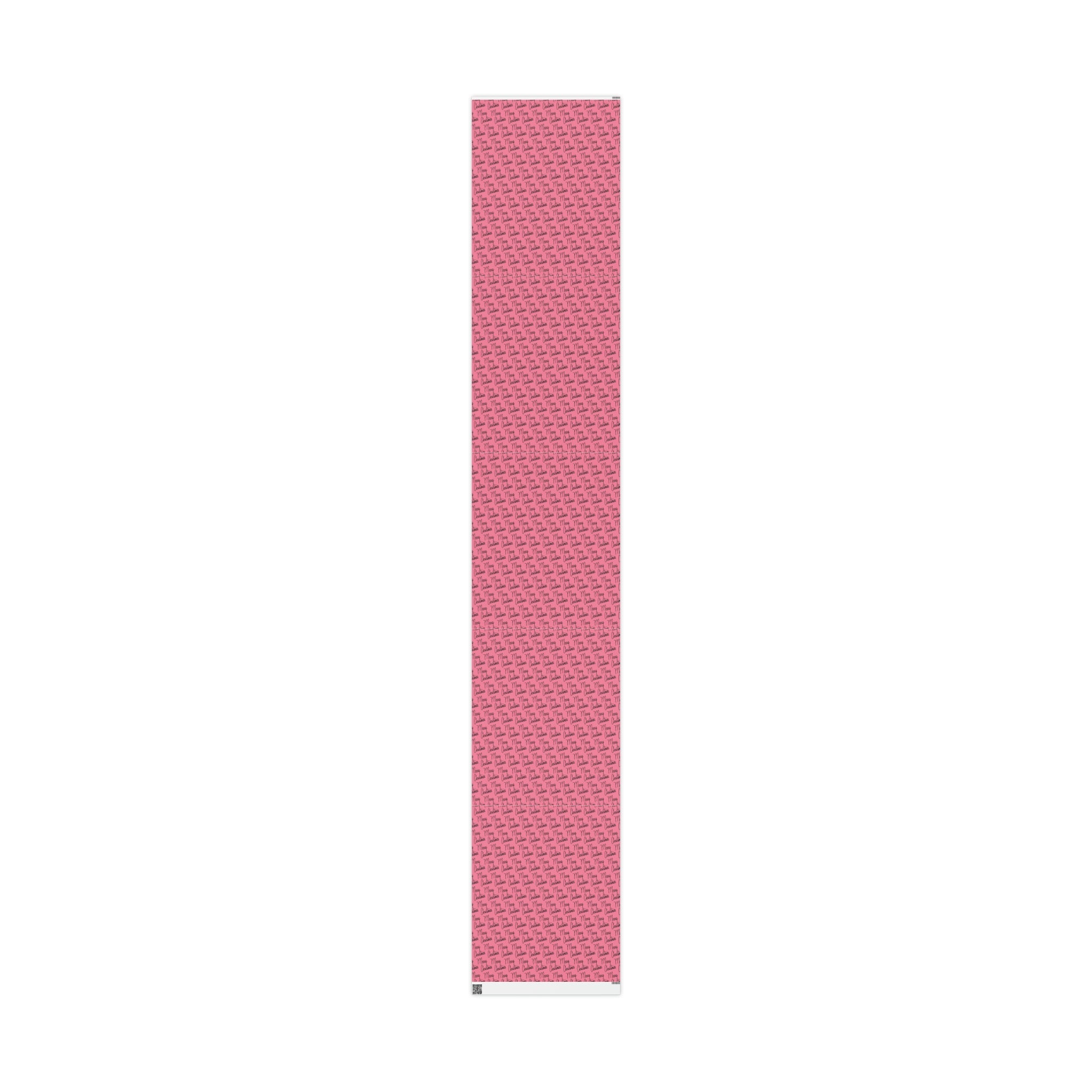 Merry Christmas Pink Mid Century Retro Christmas Print Holiday Gift Wrap Paper - Glossy Or Matte