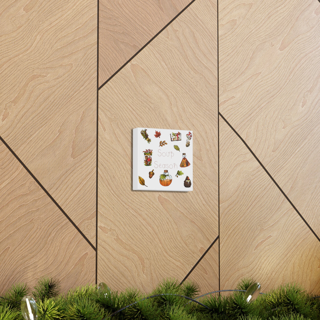 Soup Season Fall Autumn Decor Print Canvas Gallery Wrap