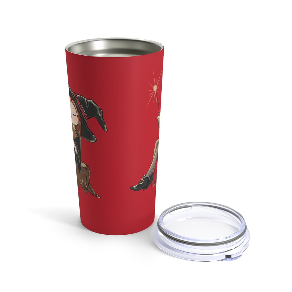 Love Magic Red Witch Halloween Print Stainless Steel Tumbler 20oz