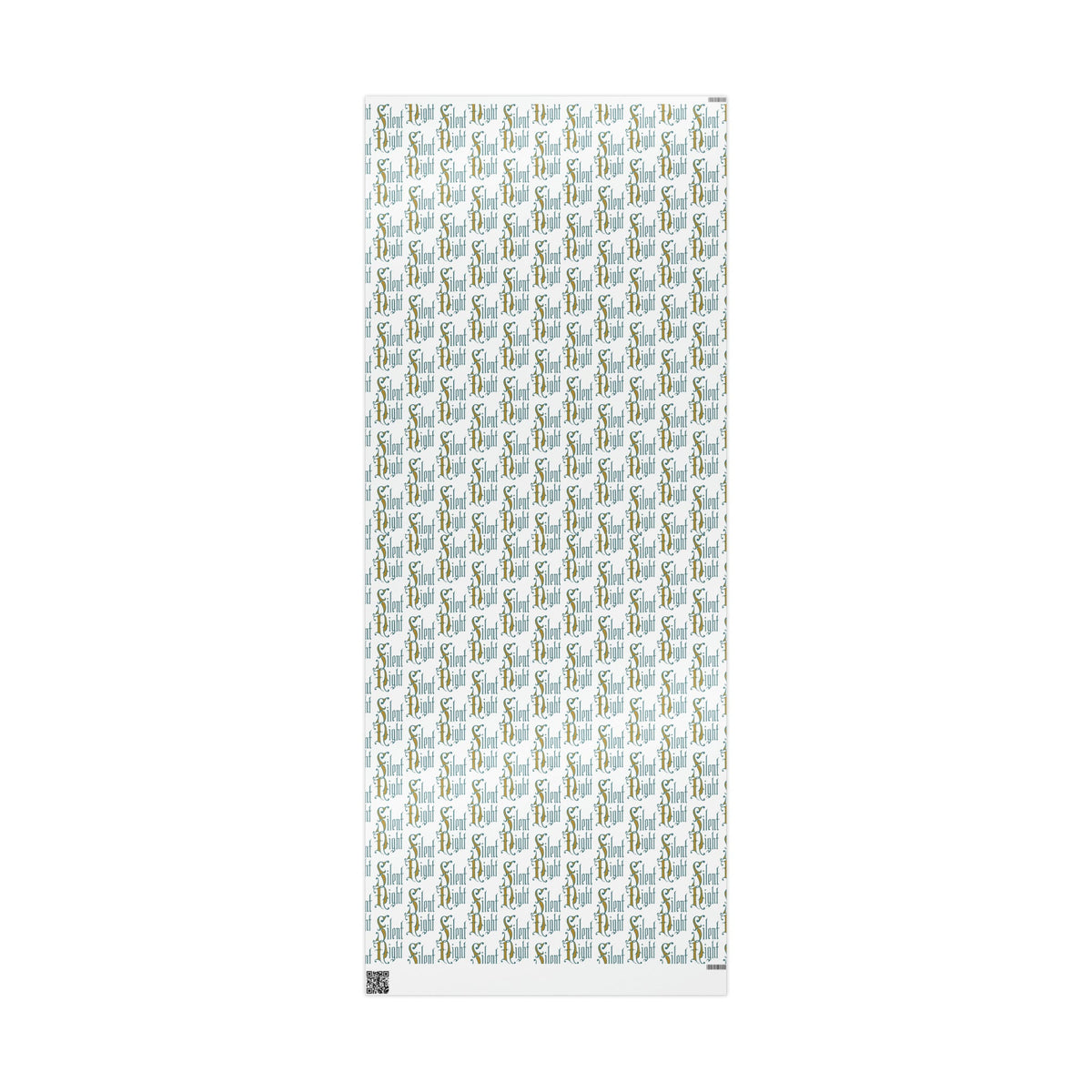 Silent Night Retro Style Christmas Holiday Gift Wrap Paper - Glossy Or Matte