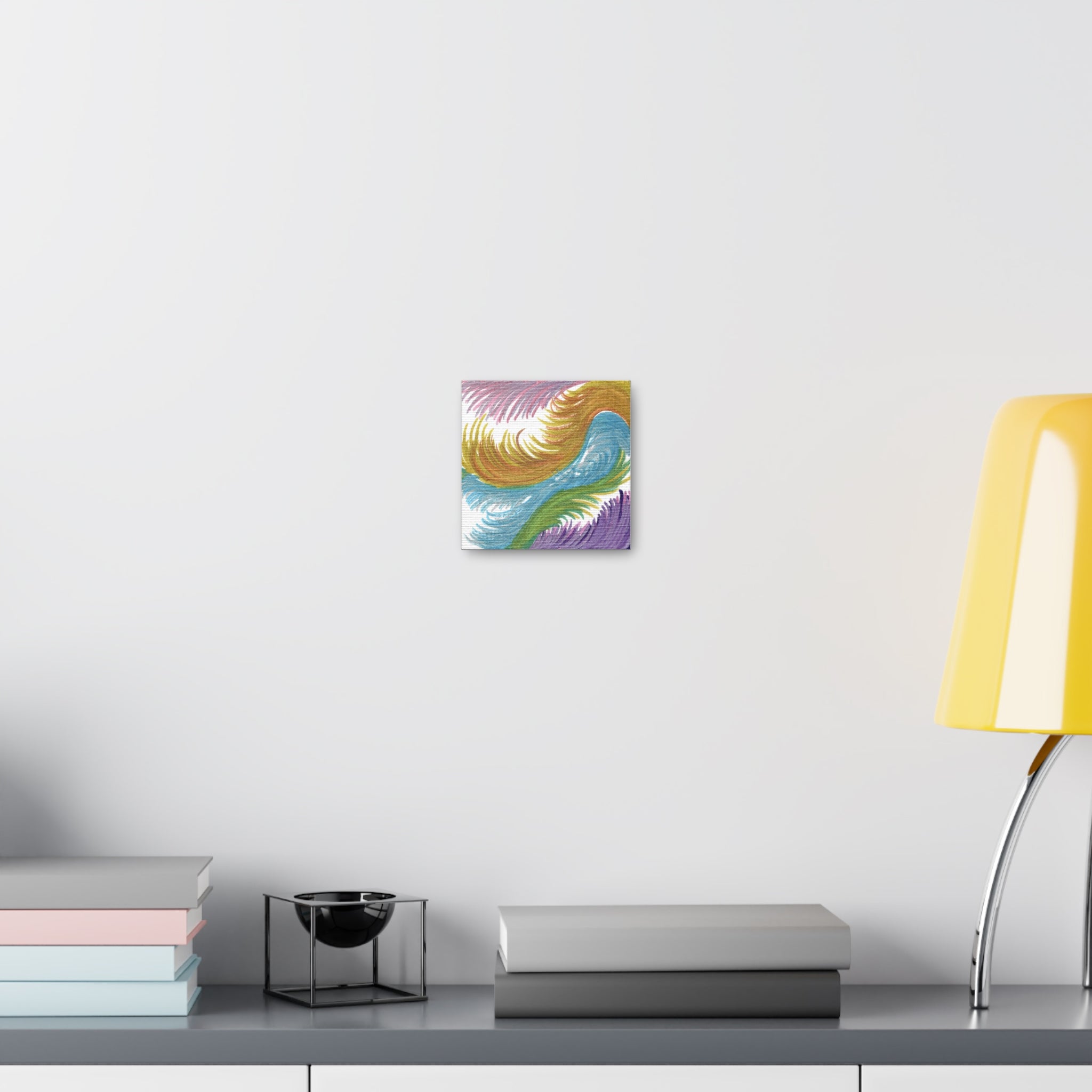 Space Feathers Caden Caraco Canvas Gallery Wrap