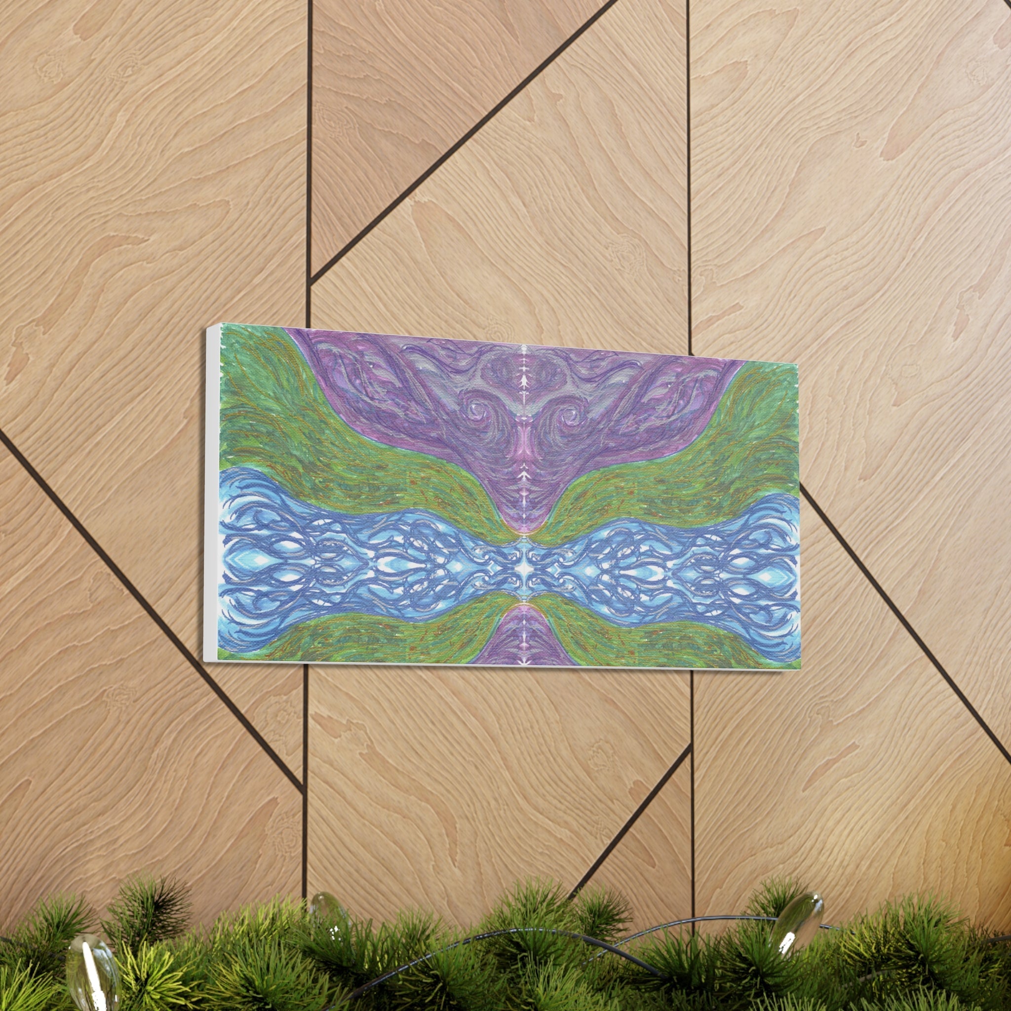 Purple Celestial Caden Caraco Art Canvas Gallery Wrap