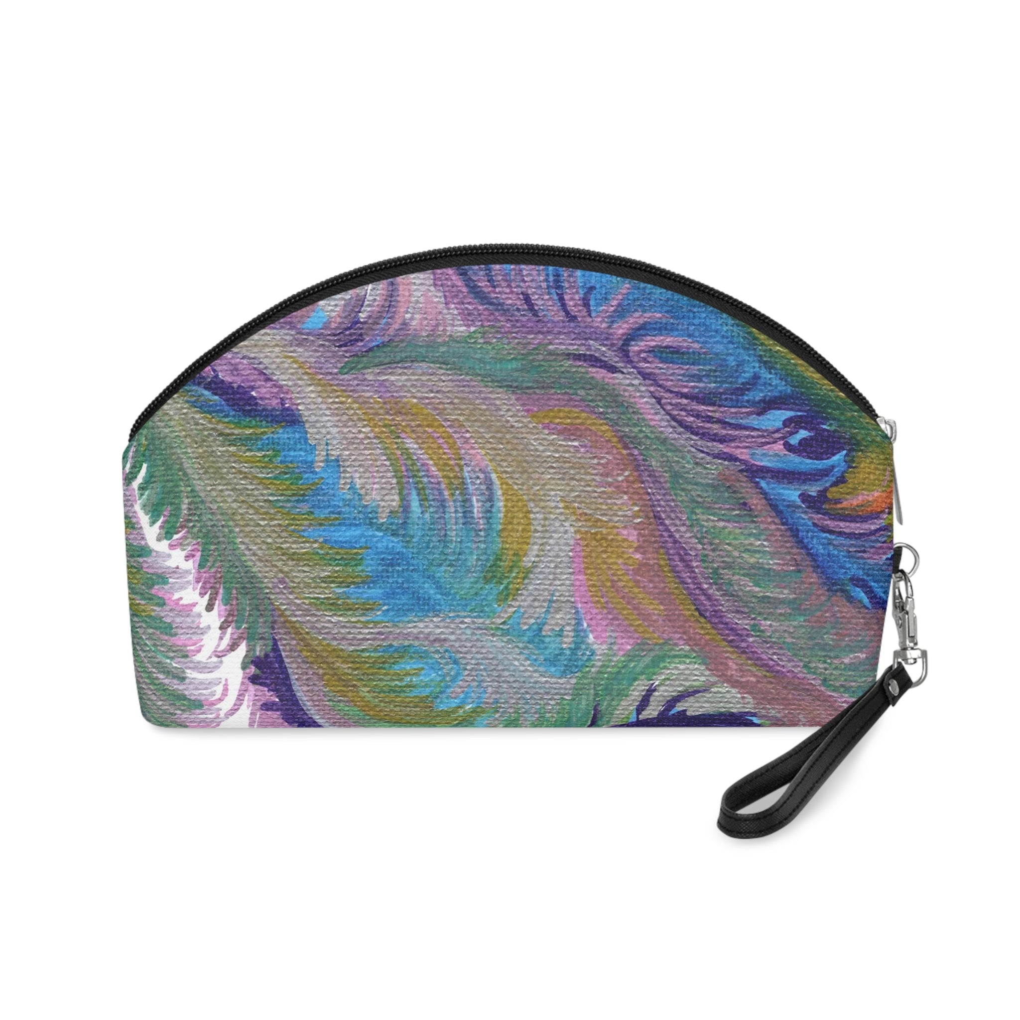 Lyran Love Caden Caraco Art Print Cosmetic Travel Makeup Bag Wristlet