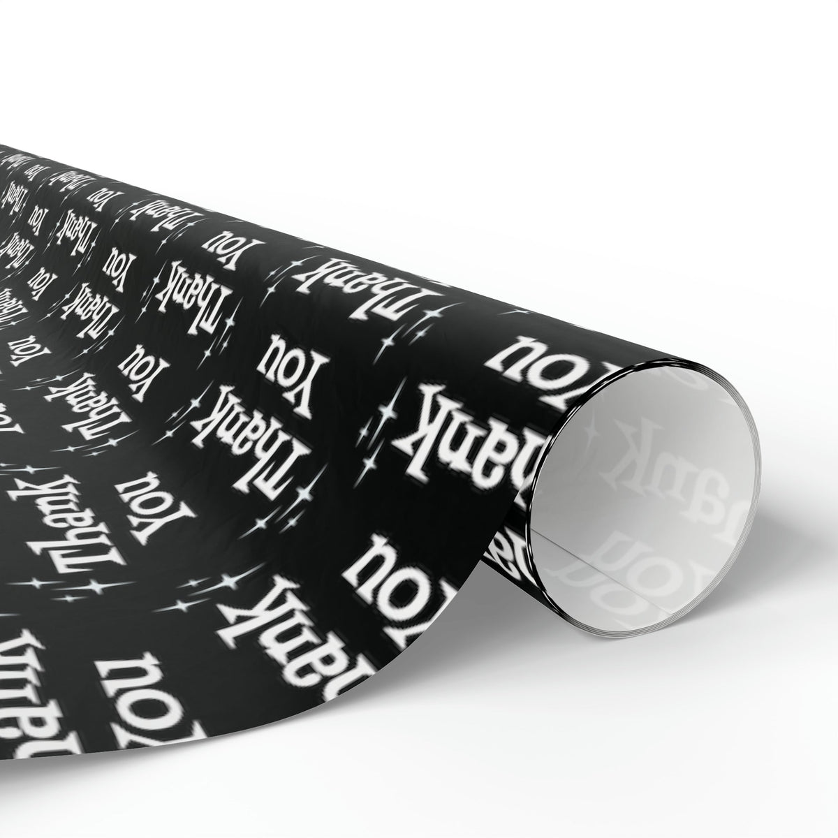 Thank You Starburst Atomic Retro Style Gift Wrap Paper - Glossy Or Matte