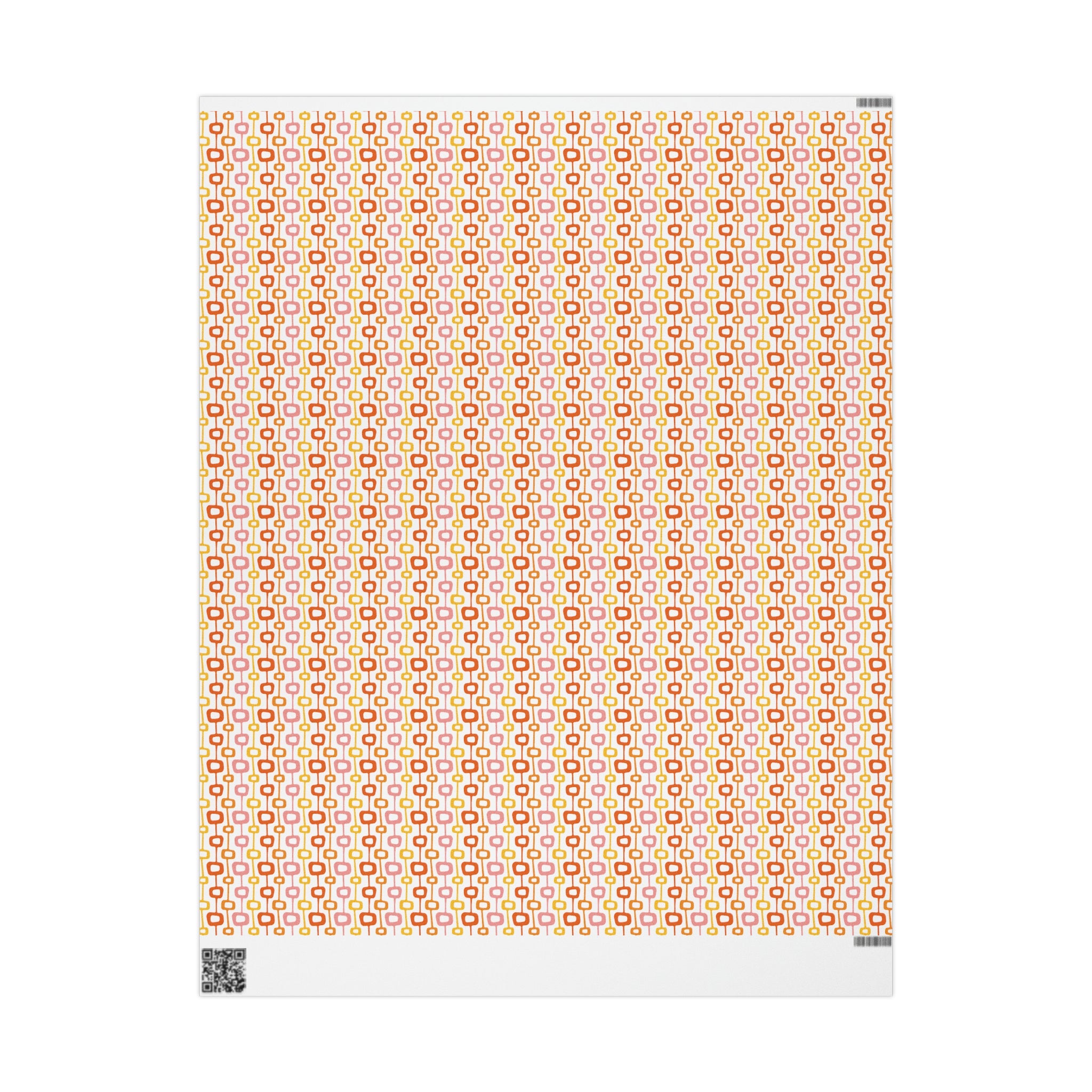 Atomic Squares Atomic Retro Style Holiday Gift Wrap Paper - Glossy Or Matte