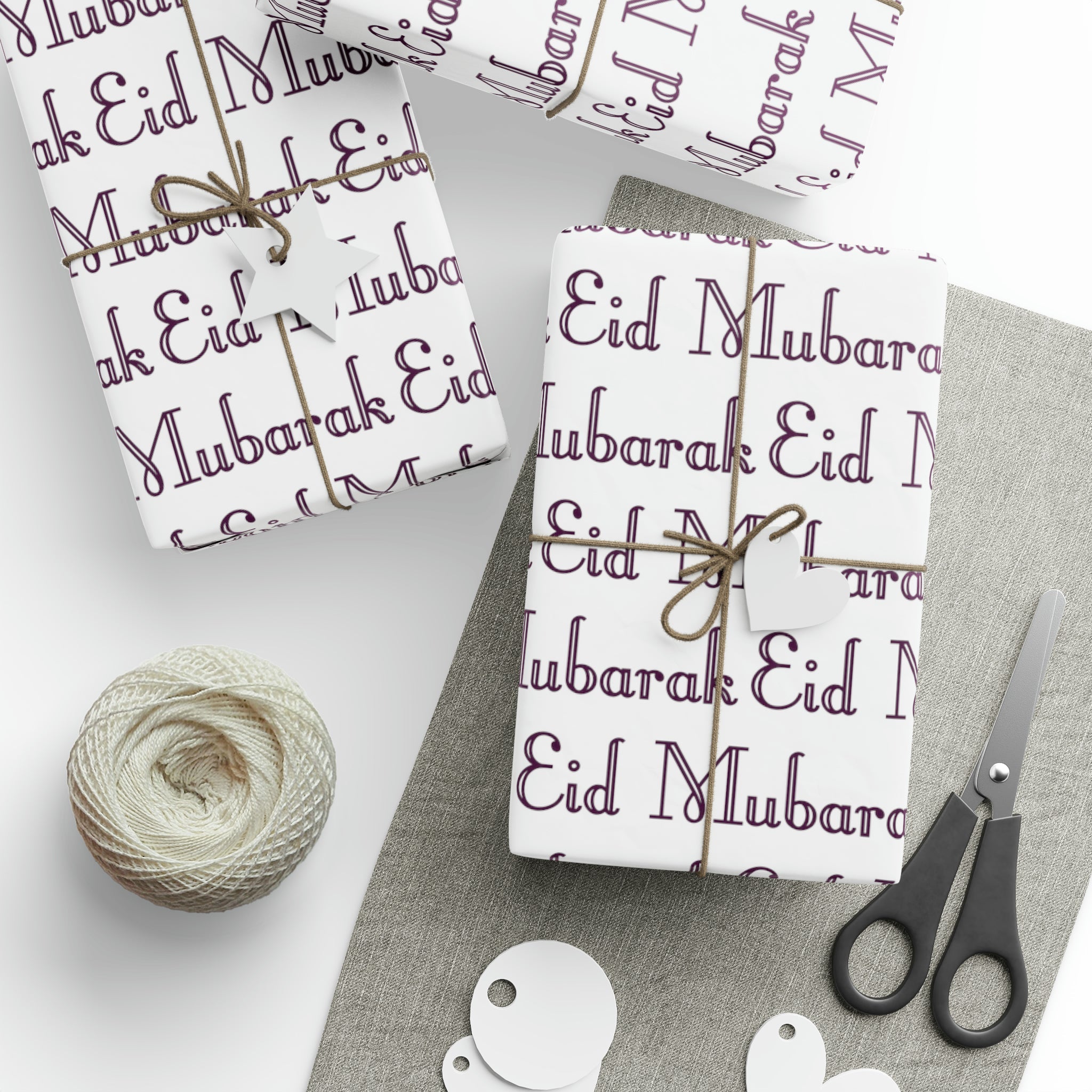 Eid Mubarak Holiday Gift Wrap Paper - Glossy Or Matte