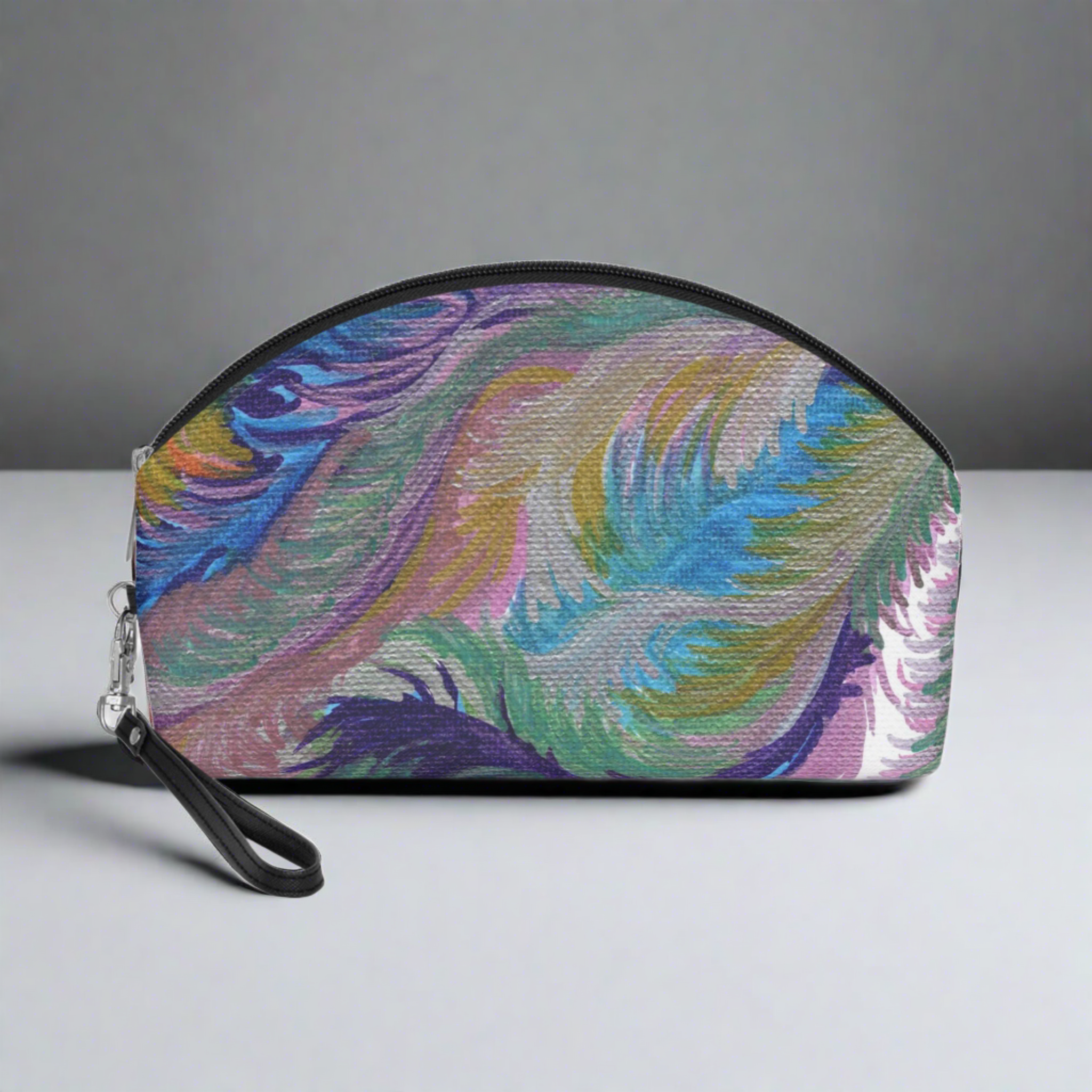 Lyran Love Caden Caraco Art Print Cosmetic Travel Makeup Bag Wristlet