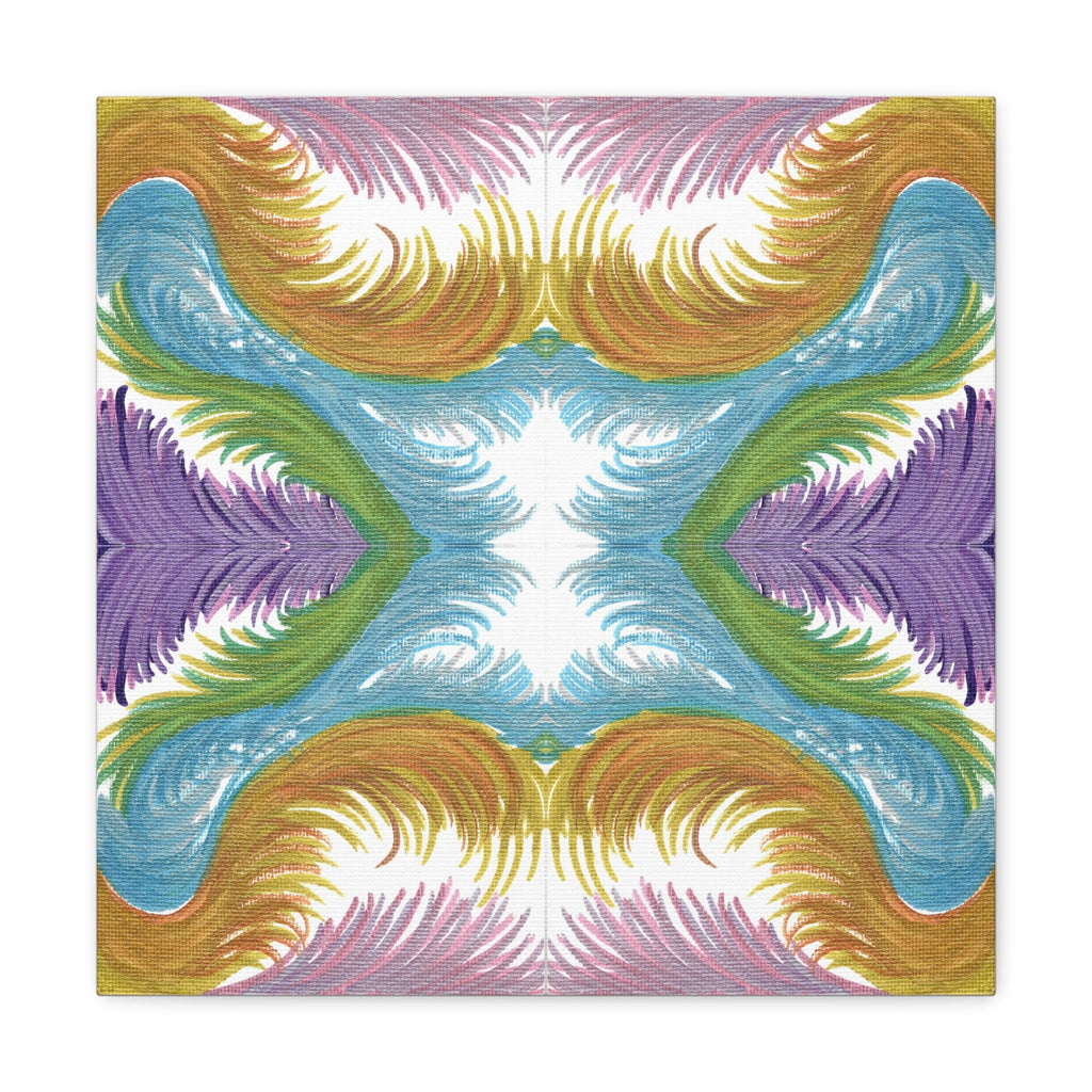 Lyran Feathers Variation 2 Caden Caraco Canvas Gallery Wrap