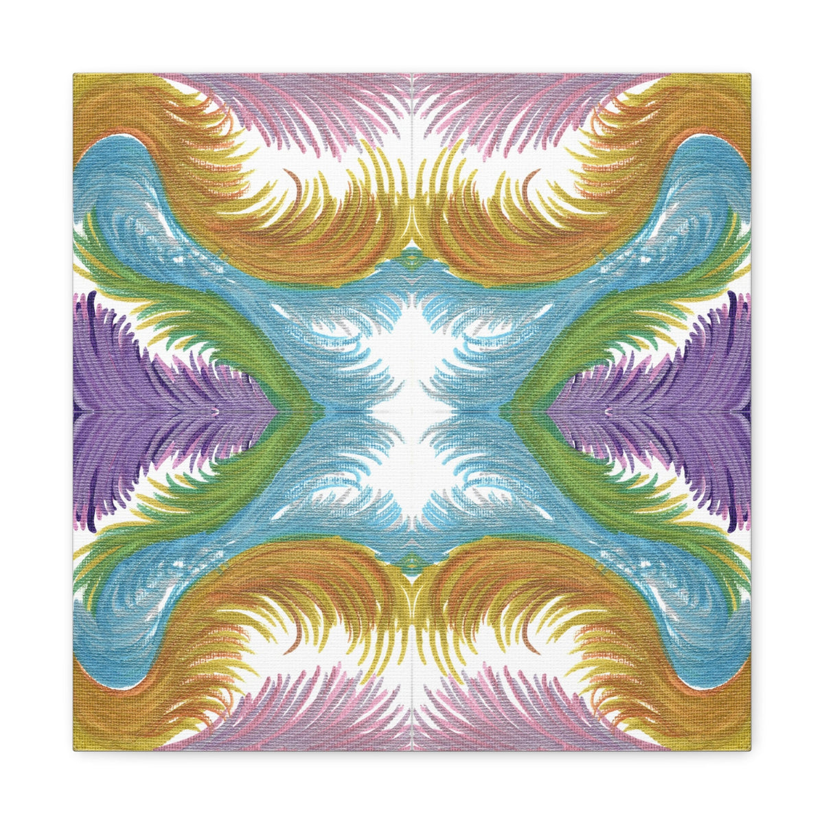 Lyran Feathers Variation 2 Caden Caraco Canvas Gallery Wrap