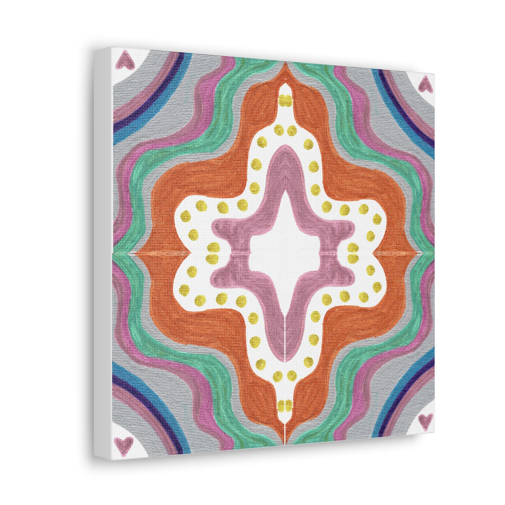 Love Frequency 2 Mosaic Caden Caraco Canvas Gallery Wrap