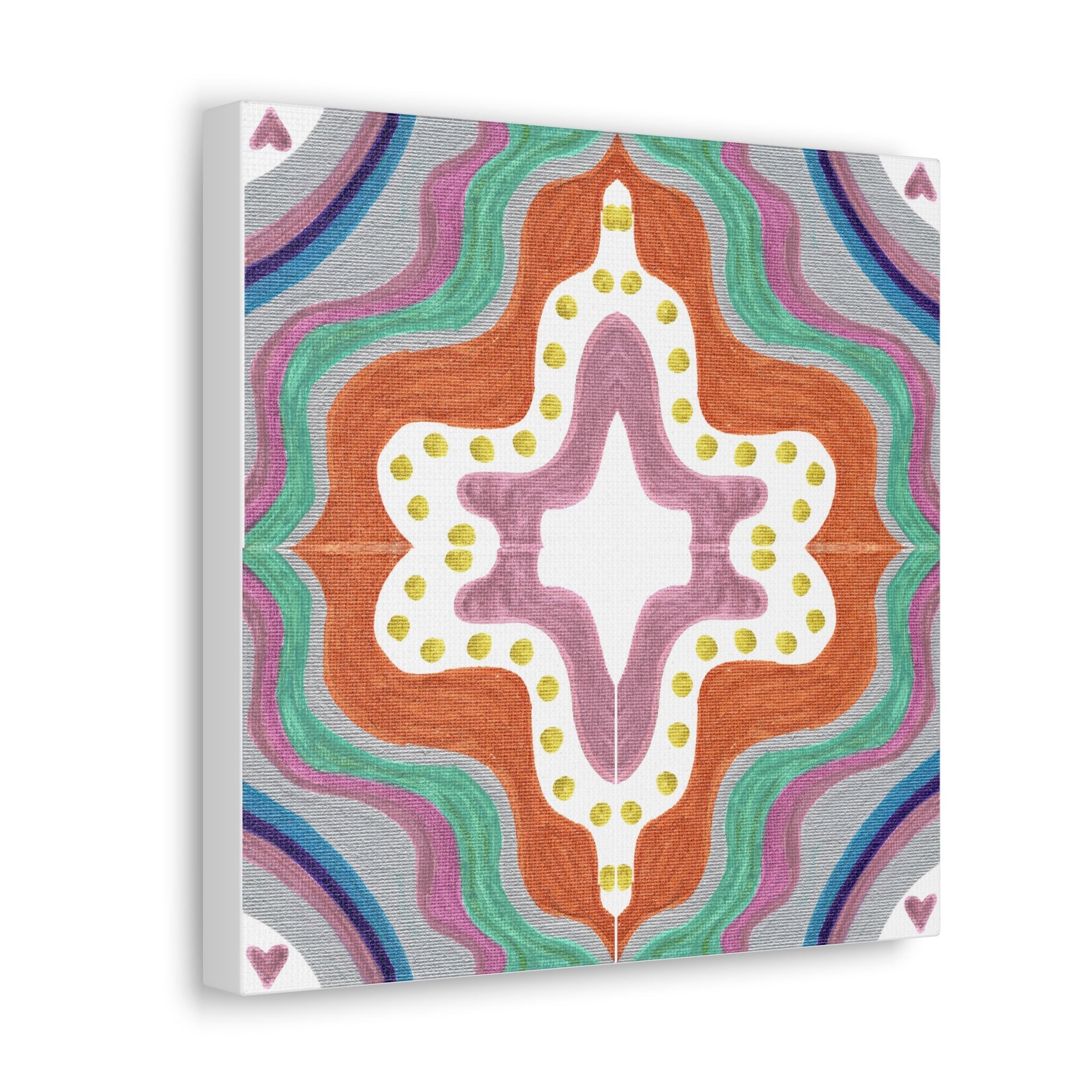 Love Frequency 2 Mosaic Caden Caraco Canvas Gallery Wrap