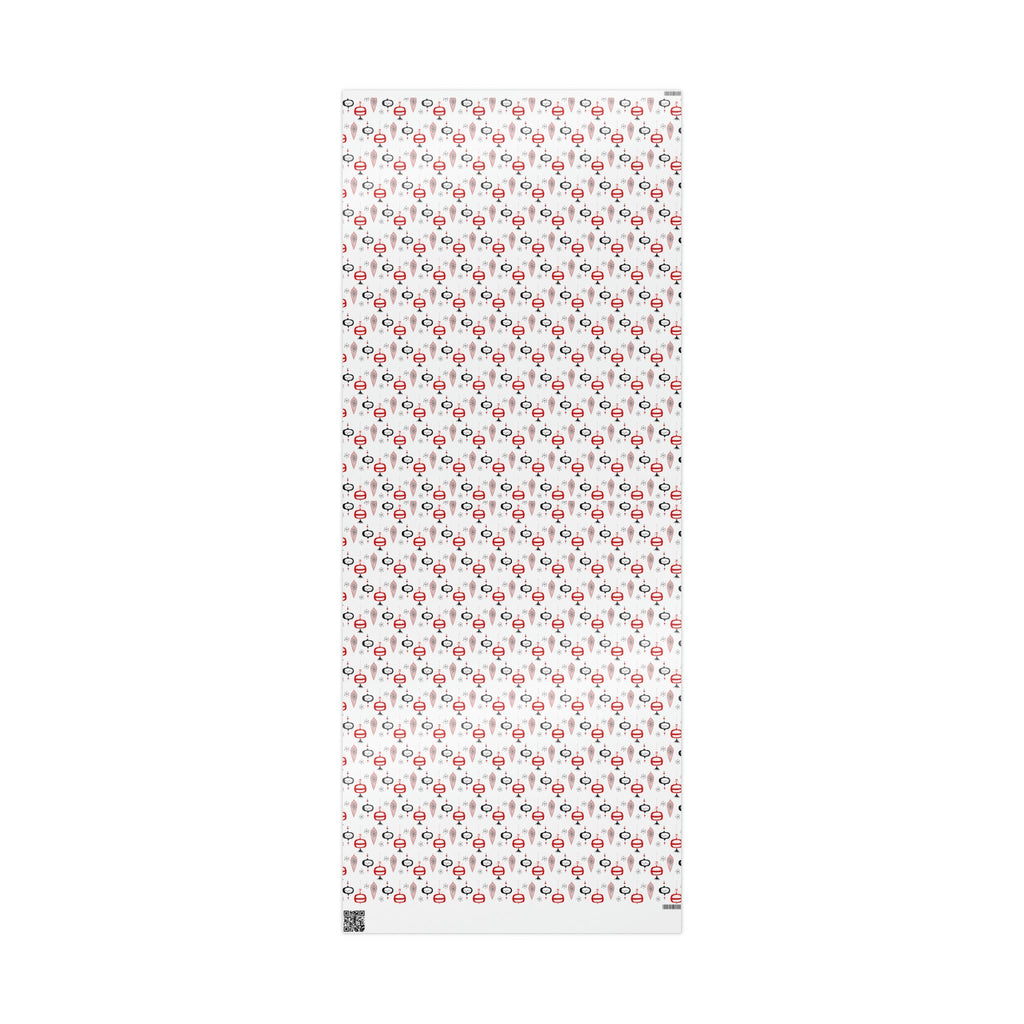 Retro Christmas Ornaments Mid Century Retro Christmas Print Holiday Gift Wrap Paper - Glossy Or Matte