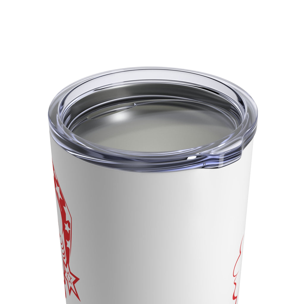 Red Santa Retro Christmas Print Stainless Steel Tumbler 10oz