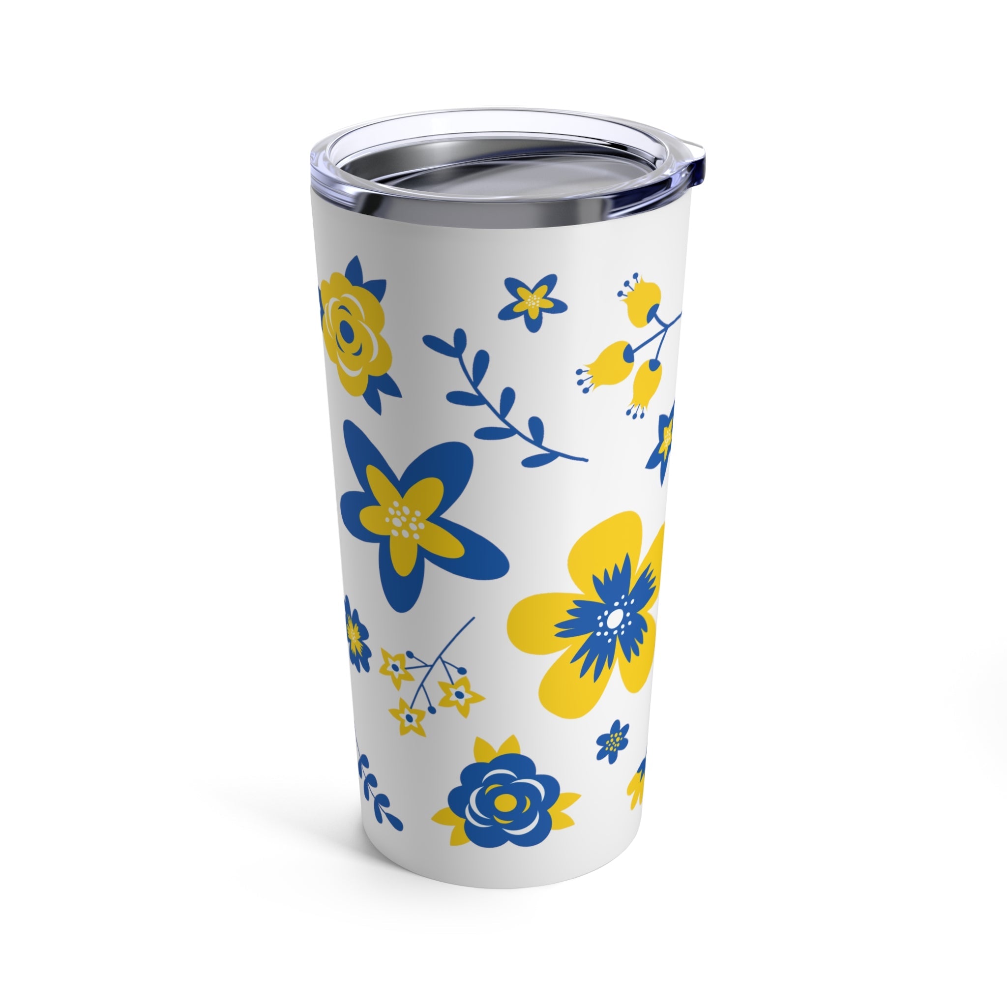 Ukraine Country Flowers Stainless Steel Tumbler 20oz
