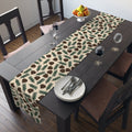 Pinecones With Sprigs Of Pine Cute Winter Christmas Print Home Decor Cotton Poly Table Runner