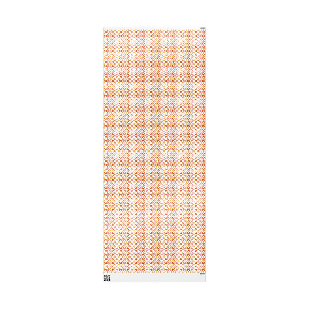 Atomic Squares Atomic Retro Style Holiday Gift Wrap Paper - Glossy Or Matte