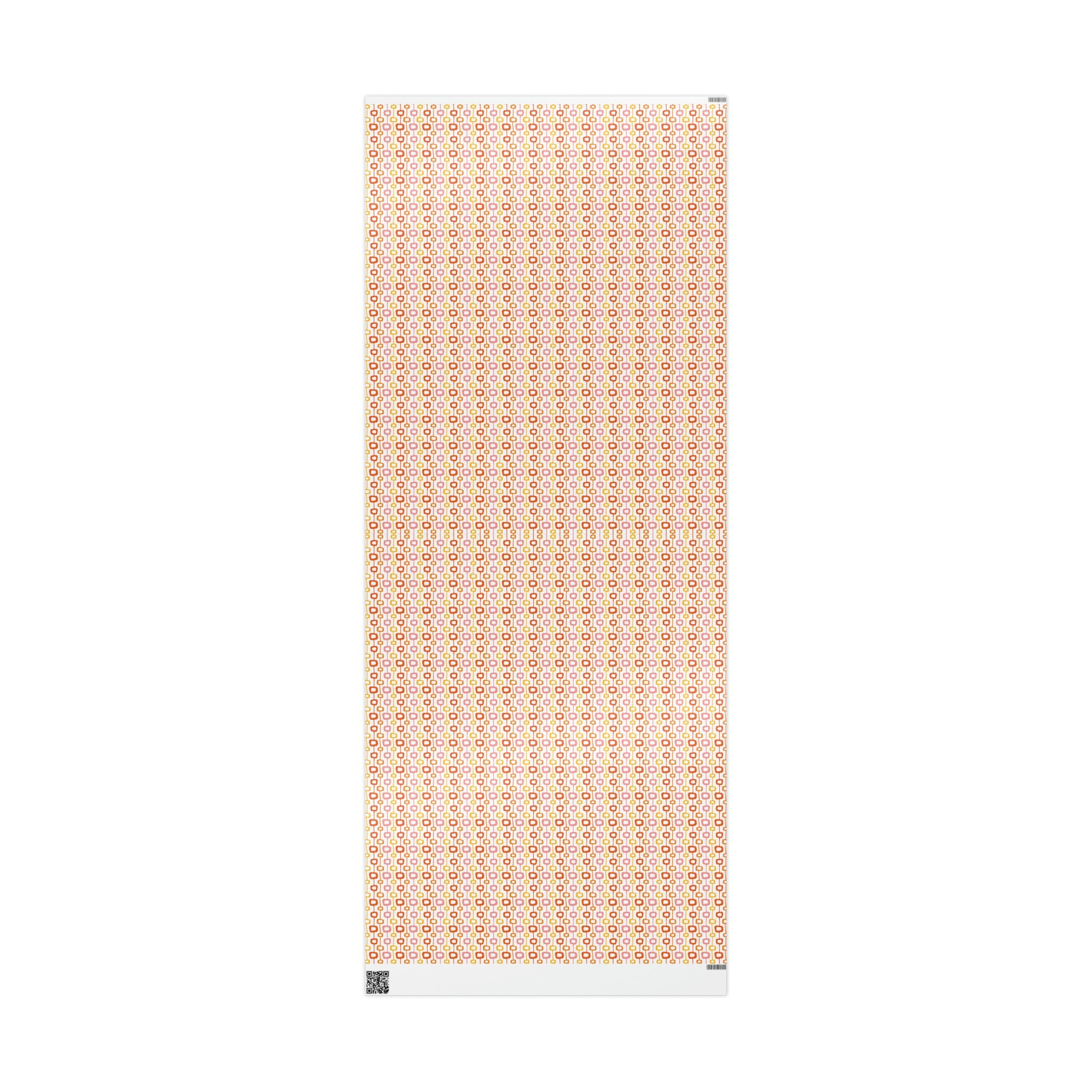 Atomic Squares Atomic Retro Style Holiday Gift Wrap Paper - Glossy Or Matte