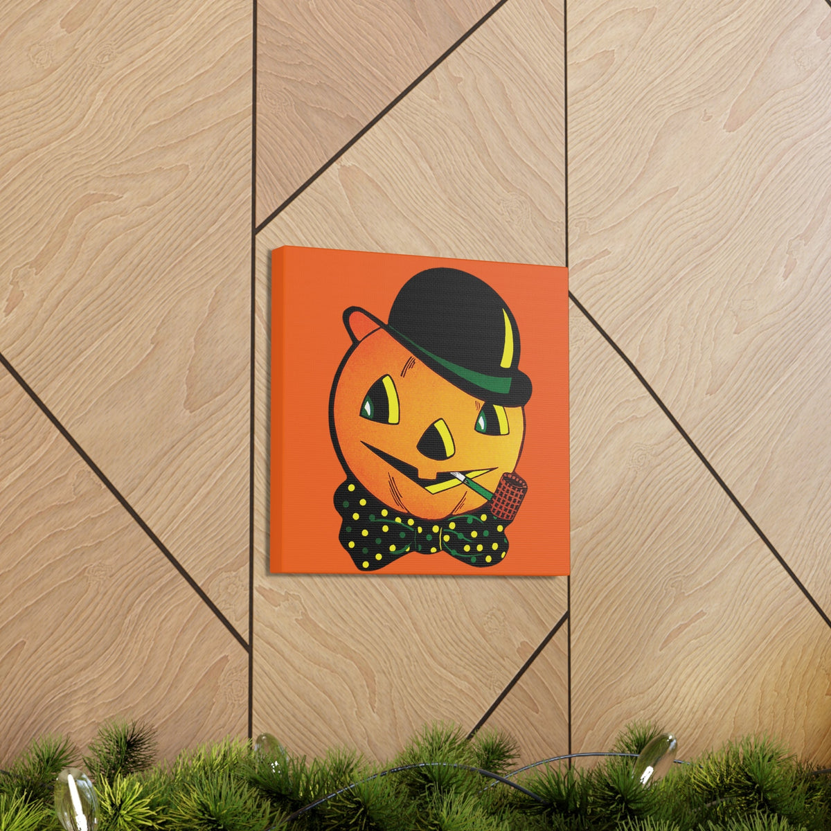 Scarecrow Halloween Decor Print Canvas Gallery Wrap