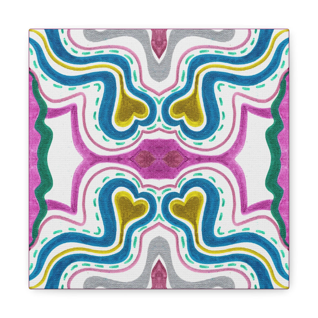 Love Frequency 2 Variation 1 Mosaic Caden Caraco Canvas Gallery Wrap