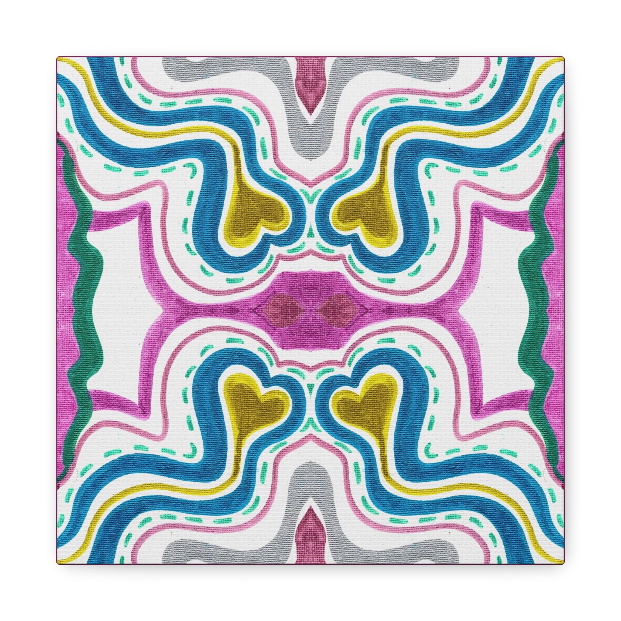Love Frequency 2 Variation 1 Mosaic Caden Caraco Canvas Gallery Wrap